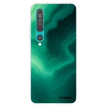 Picasee silikonový průhledný obal pro Xiaomi Mi 10 - Malachite