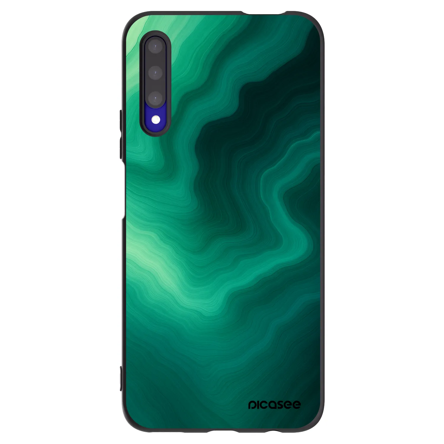 Picasee silikonový černý obal pro Honor 9X Pro - Malachite