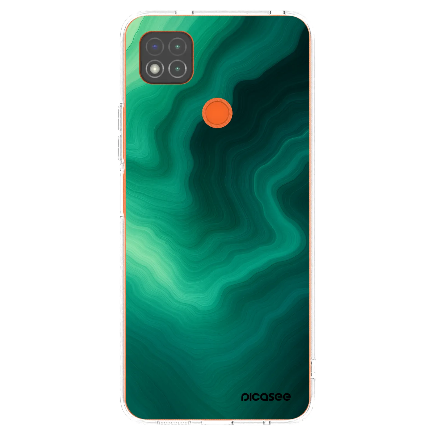 Picasee silikonový průhledný obal pro Xiaomi Redmi 9C - Malachite