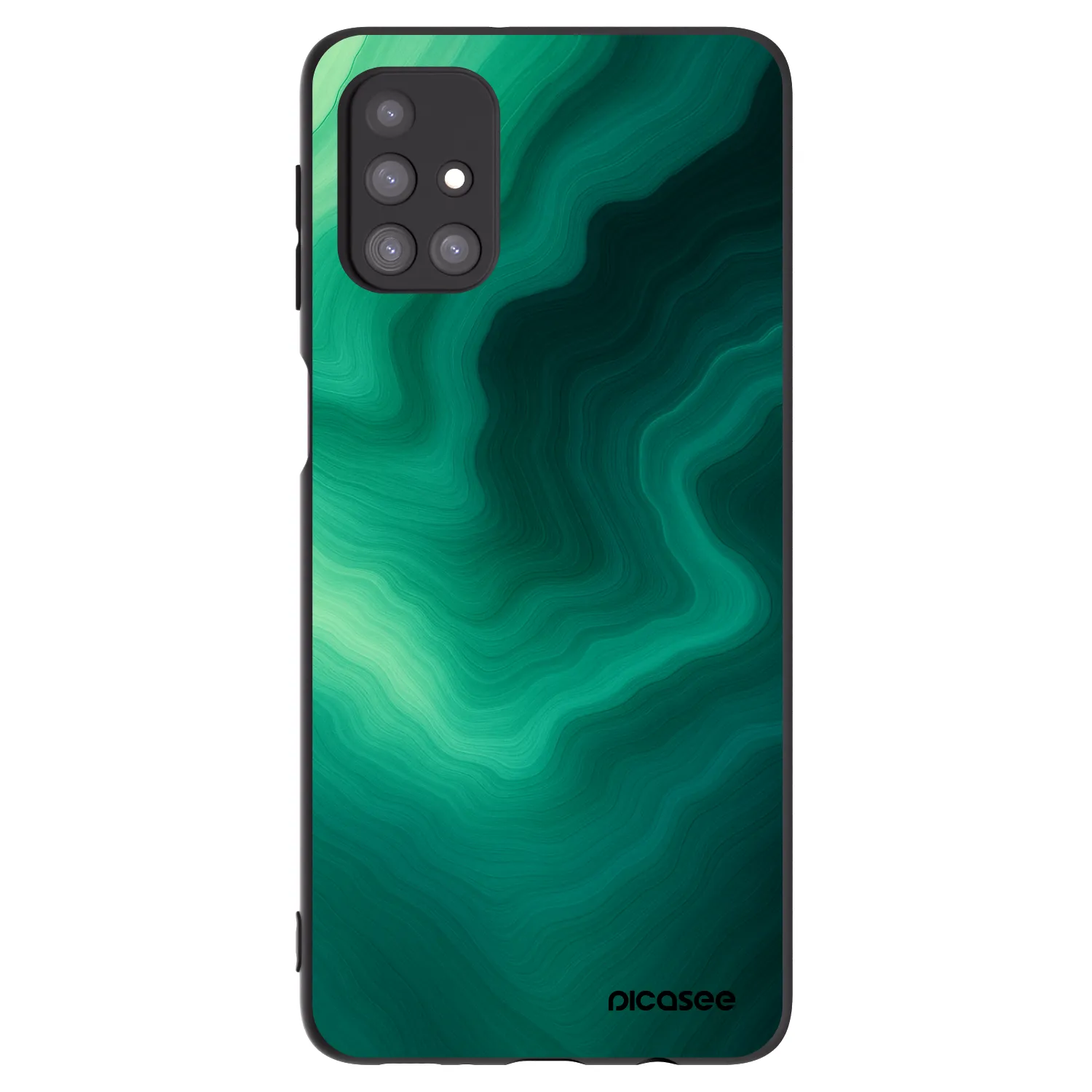 Picasee silikonový černý obal pro Samsung Galaxy M31s - Malachite