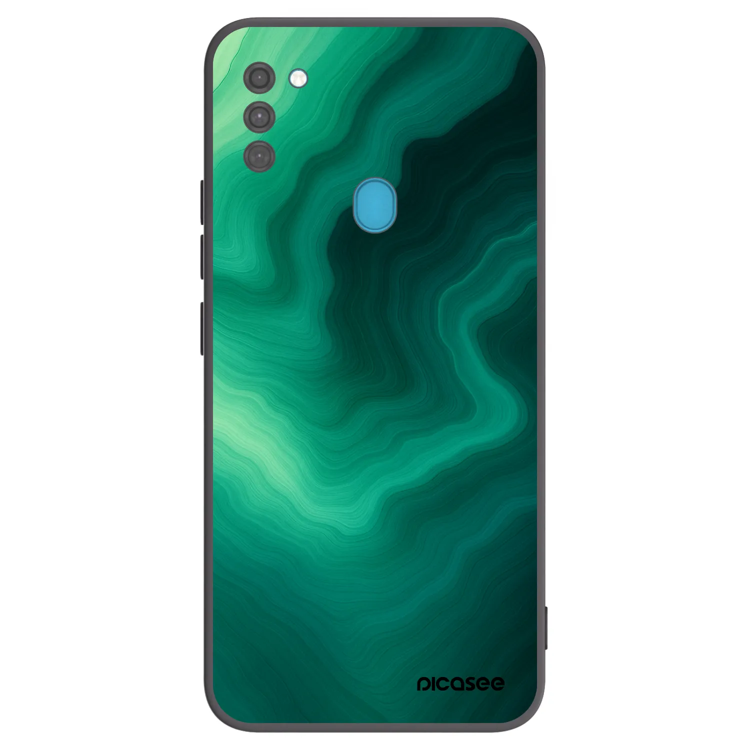 Picasee silikonový černý obal pro Samsung Galaxy M11 - Malachite
