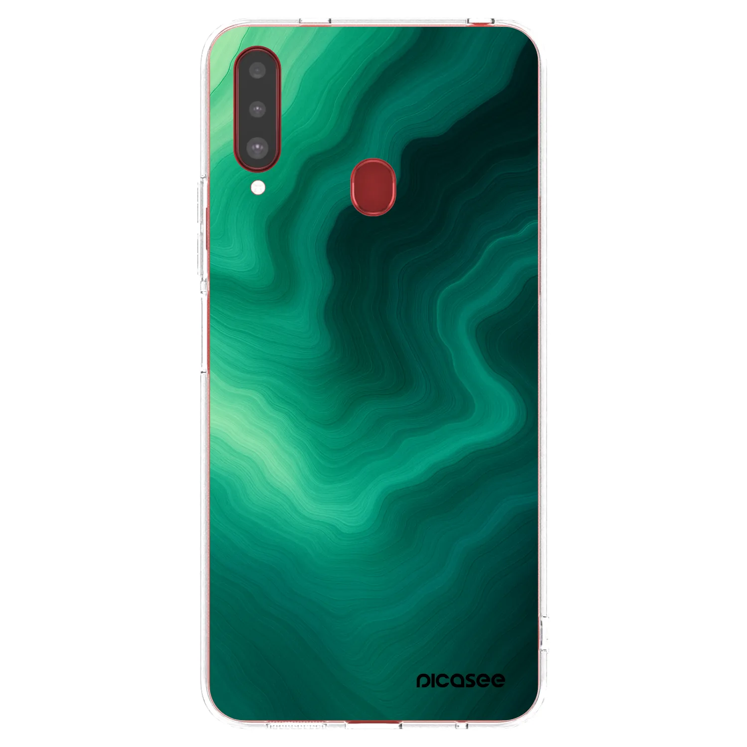 Picasee silikonový průhledný obal pro Samsung Galaxy A20s - Malachite