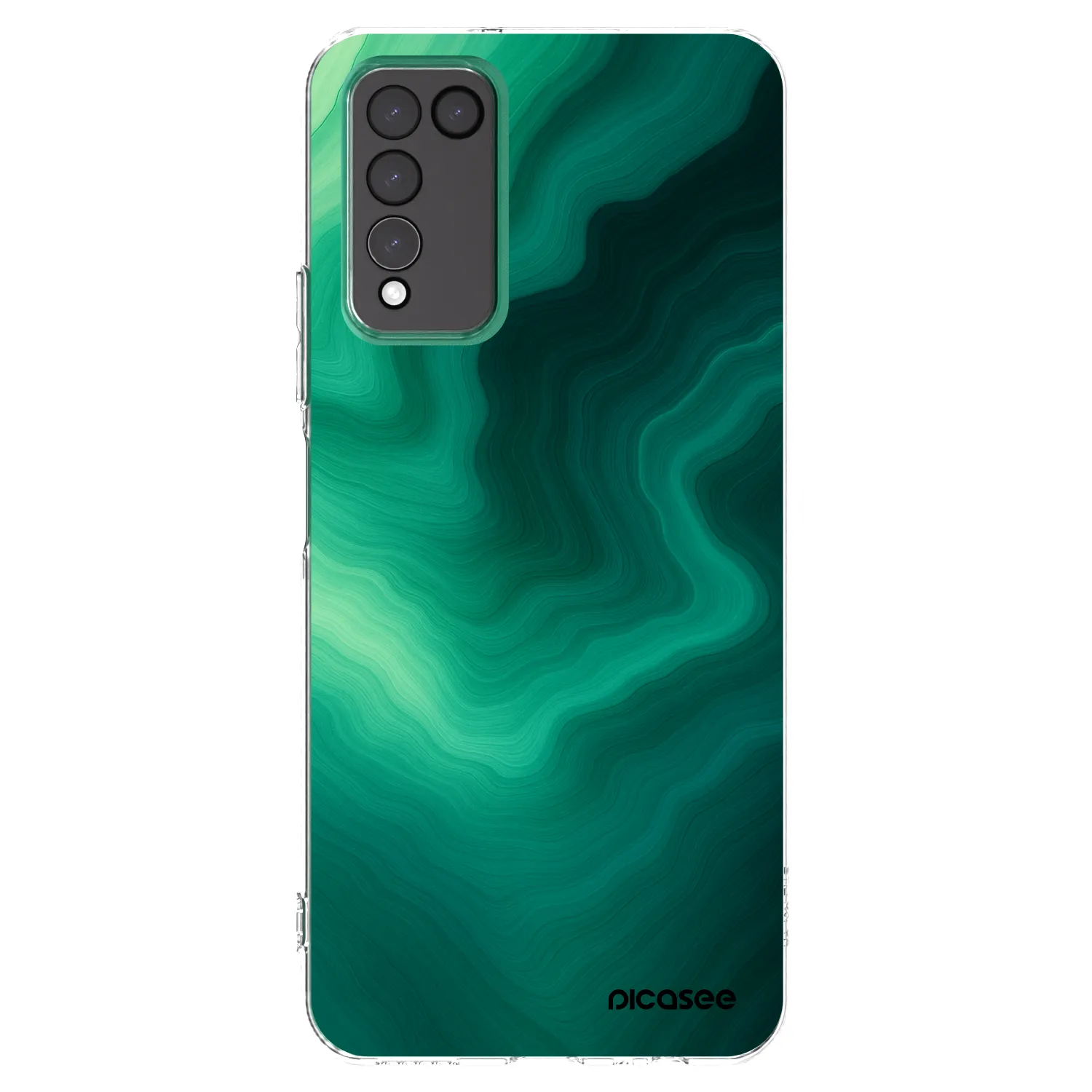 Picasee silikonový průhledný obal pro Honor 10X Lite - Malachite