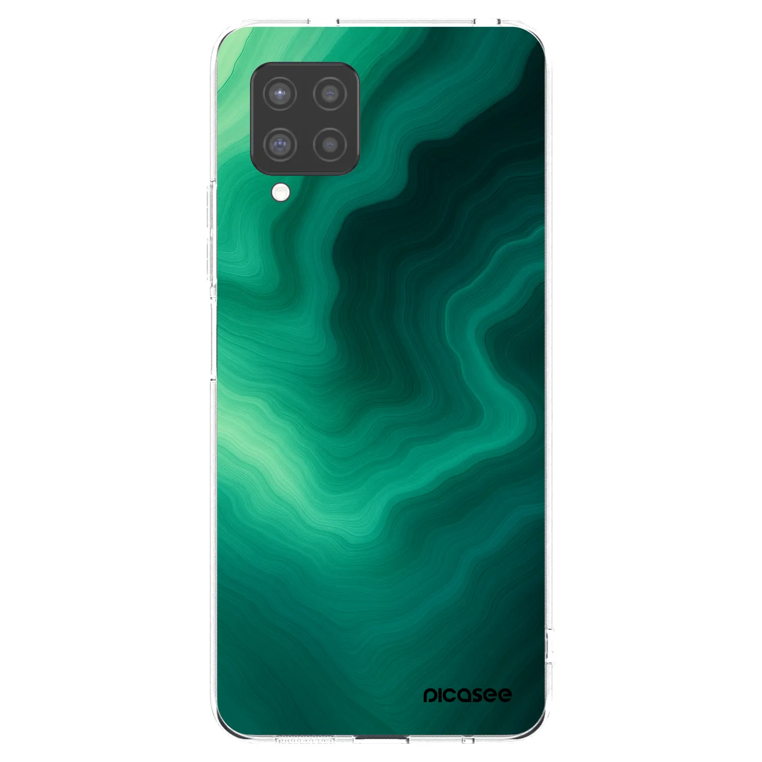 Picasee silikonový průhledný obal pro Samsung Galaxy A42 A426B - Malachite