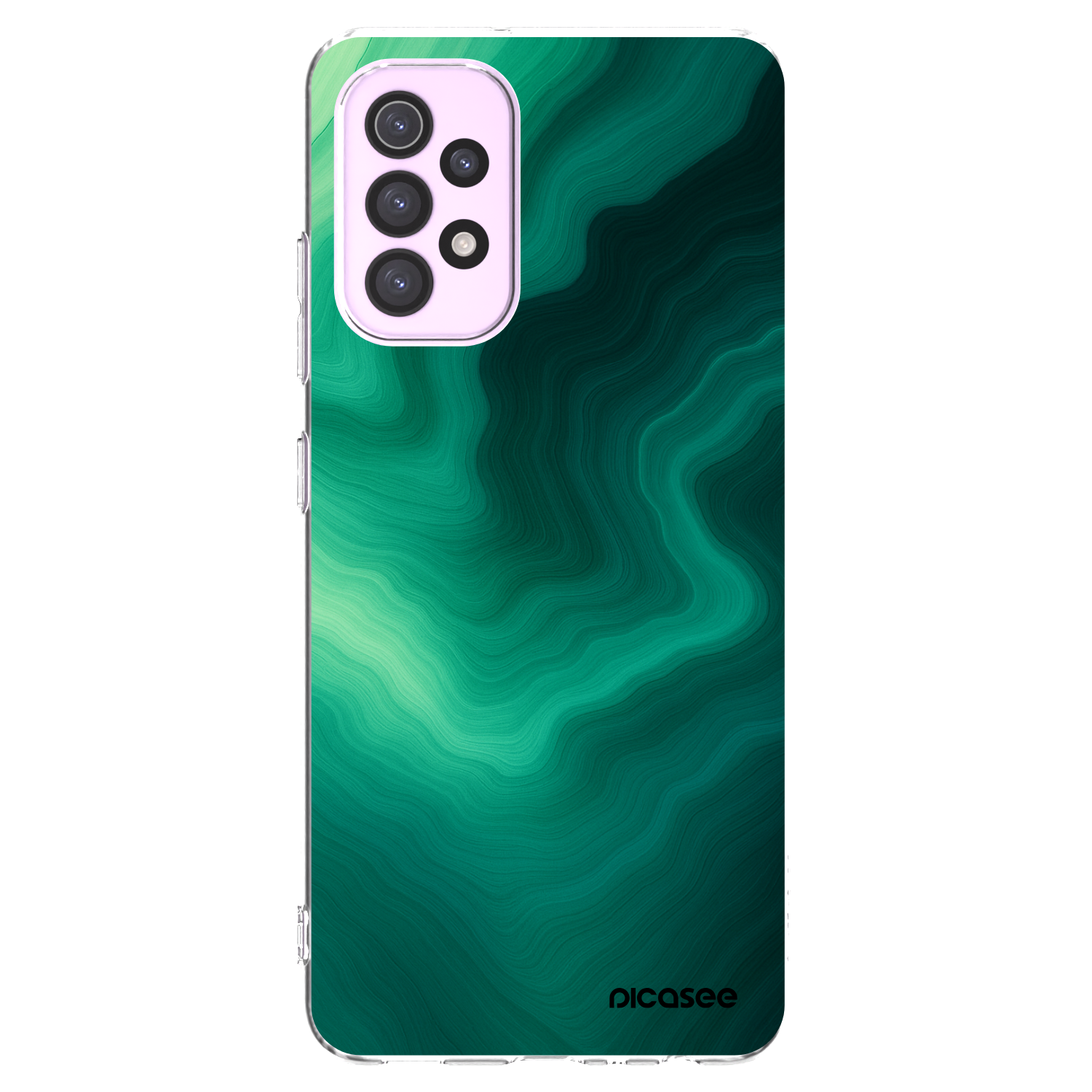 Picasee silikonový průhledný obal pro Samsung Galaxy A32 5G A326B - Malachite