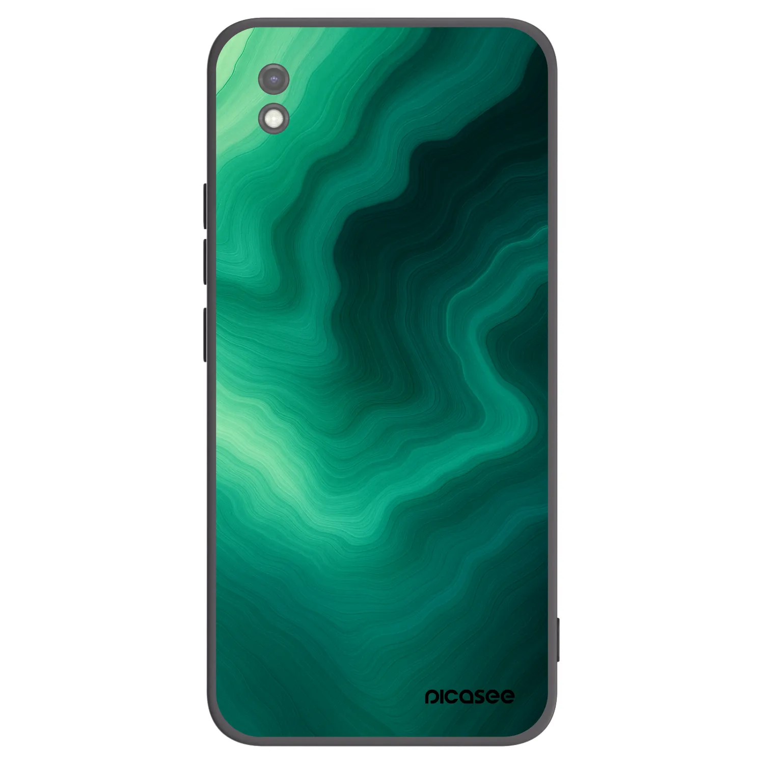 Picasee silikonový černý obal pro Xiaomi Redmi 9AT - Malachite