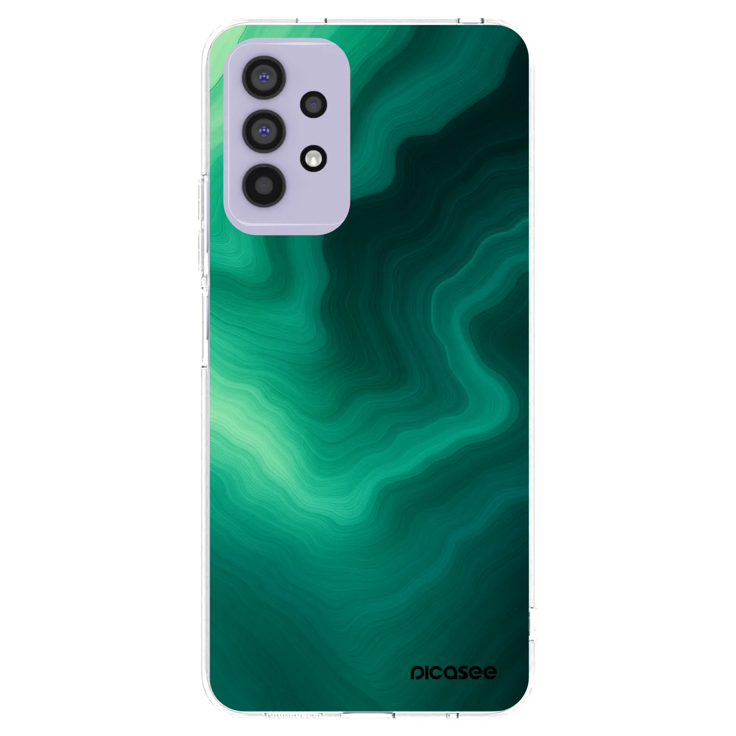 Picasee silikonový průhledný obal pro Samsung Galaxy A32 4G SM-A325F - Malachite