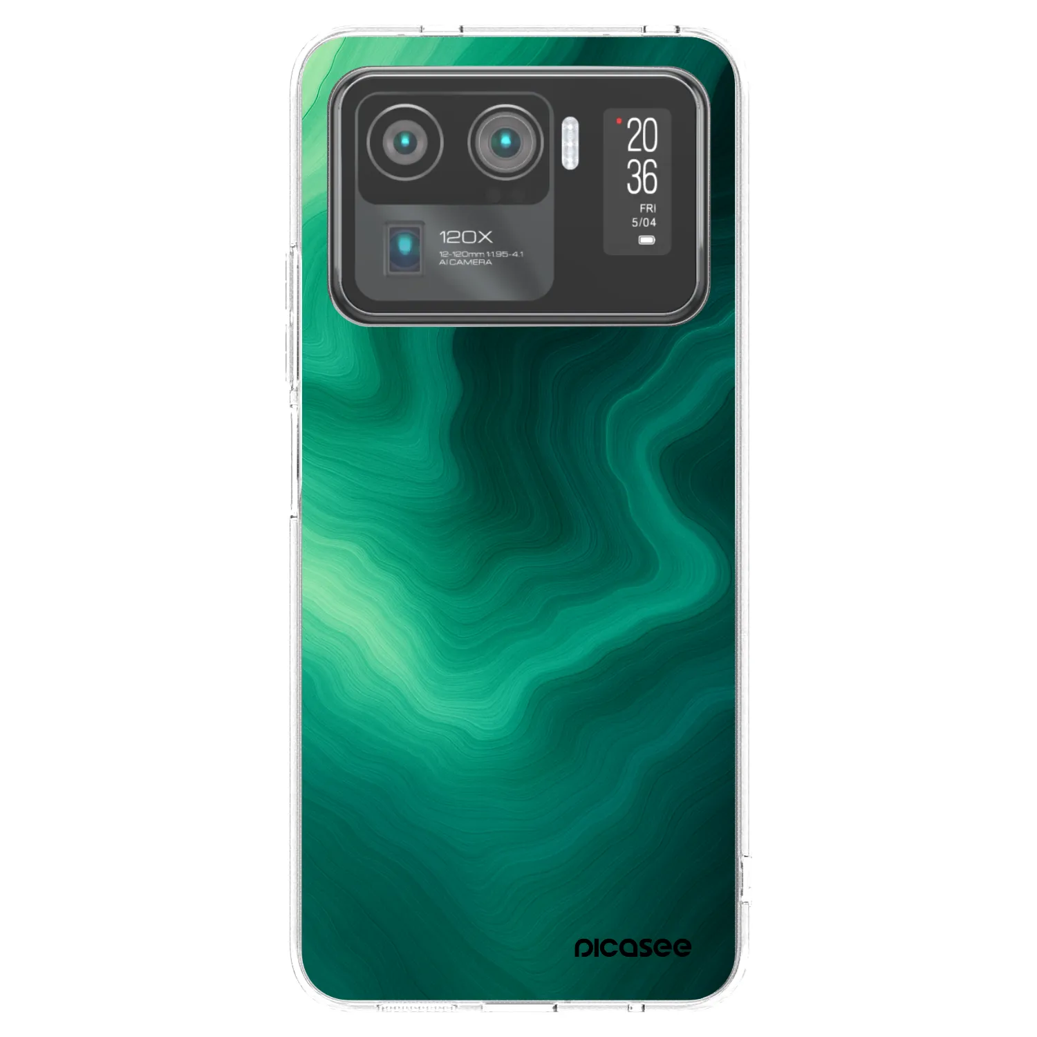 Picasee silikonový průhledný obal pro Xiaomi Mi 11 Ultra - Malachite