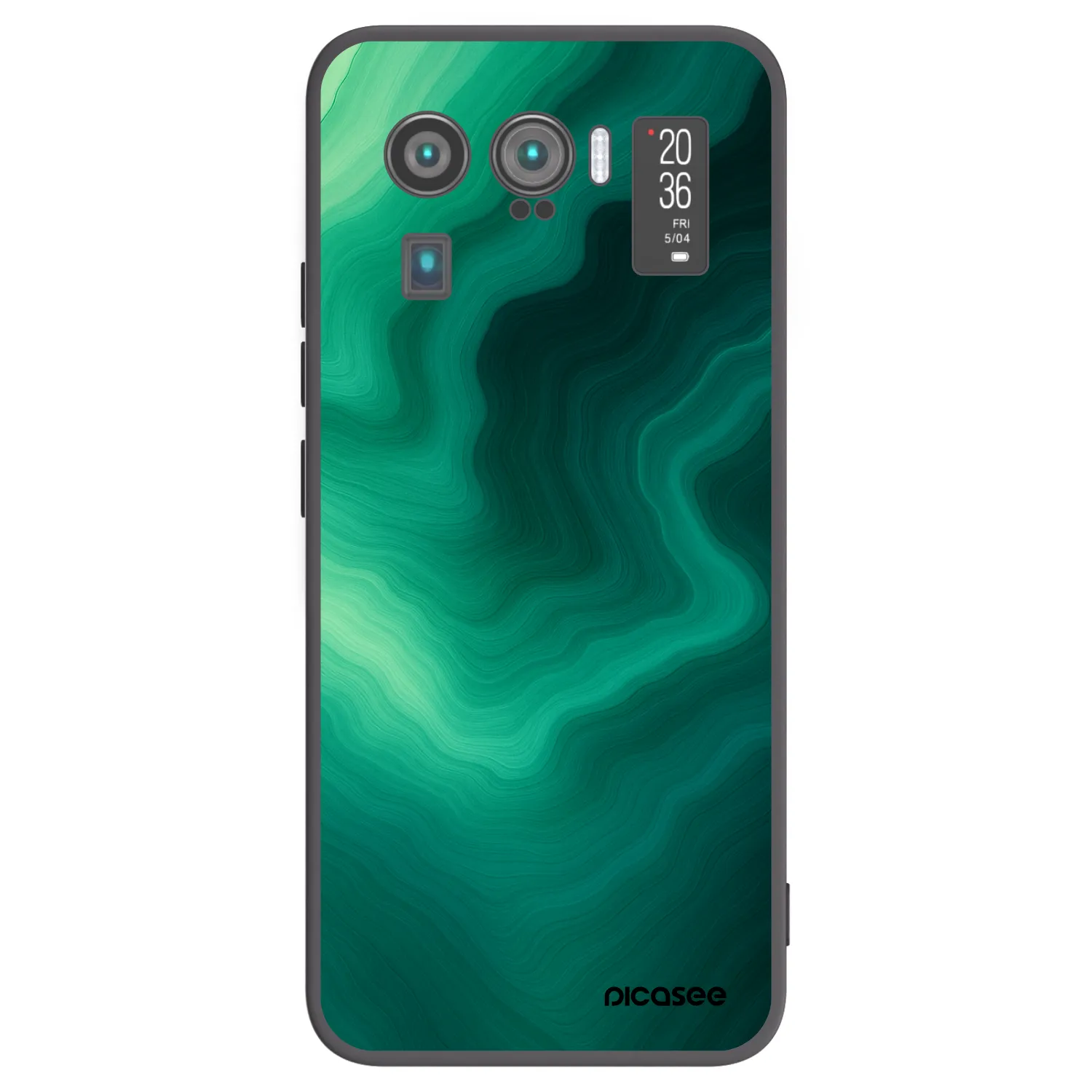 Picasee silikonový černý obal pro Xiaomi Mi 11 Ultra - Malachite
