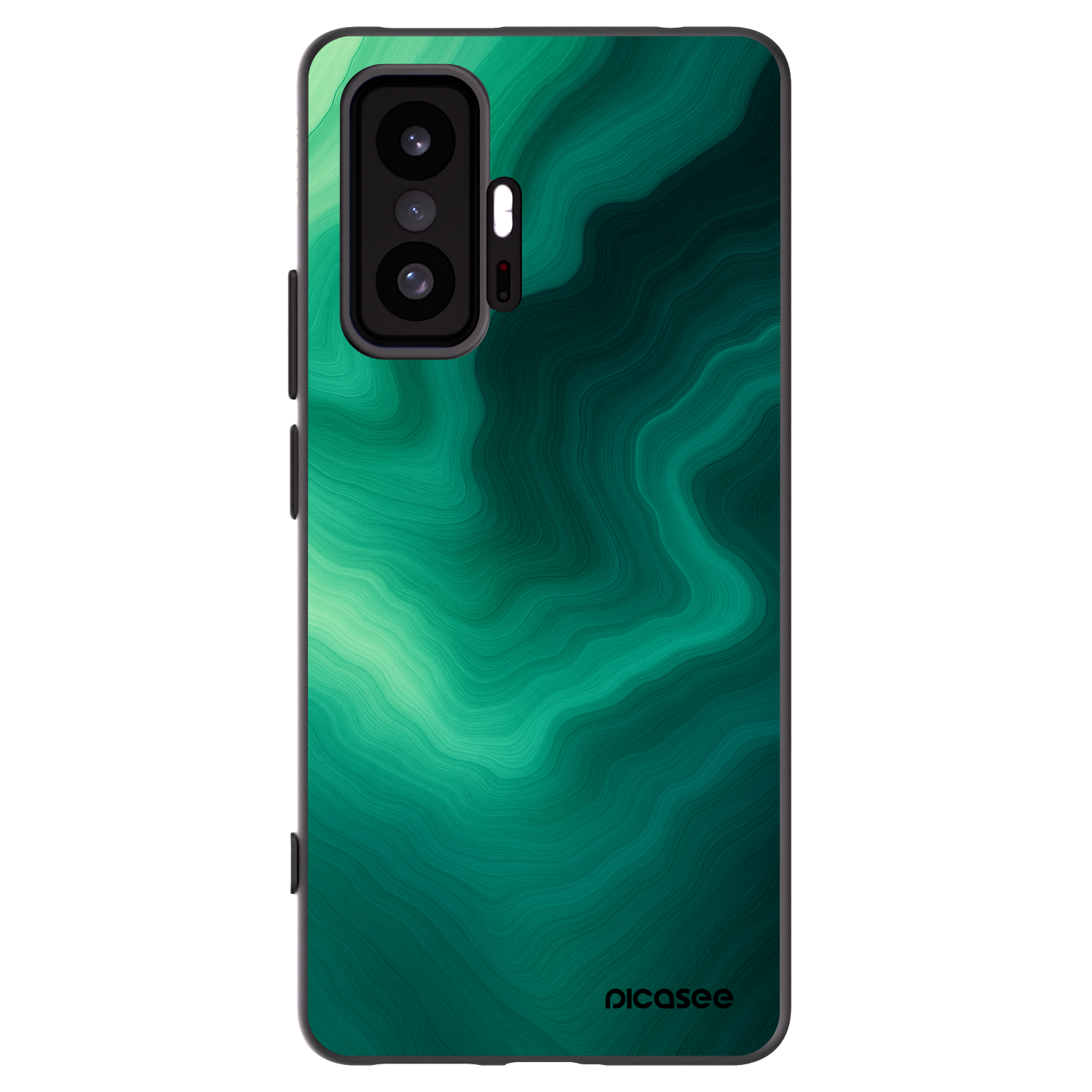 Picasee silikonový černý obal pro Xiaomi 11T - Malachite