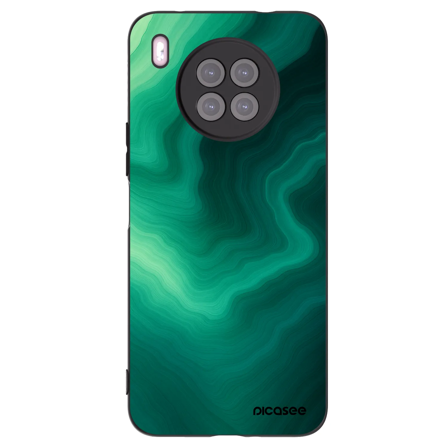 Picasee silikonový černý obal pro Huawei Nova 8i - Malachite