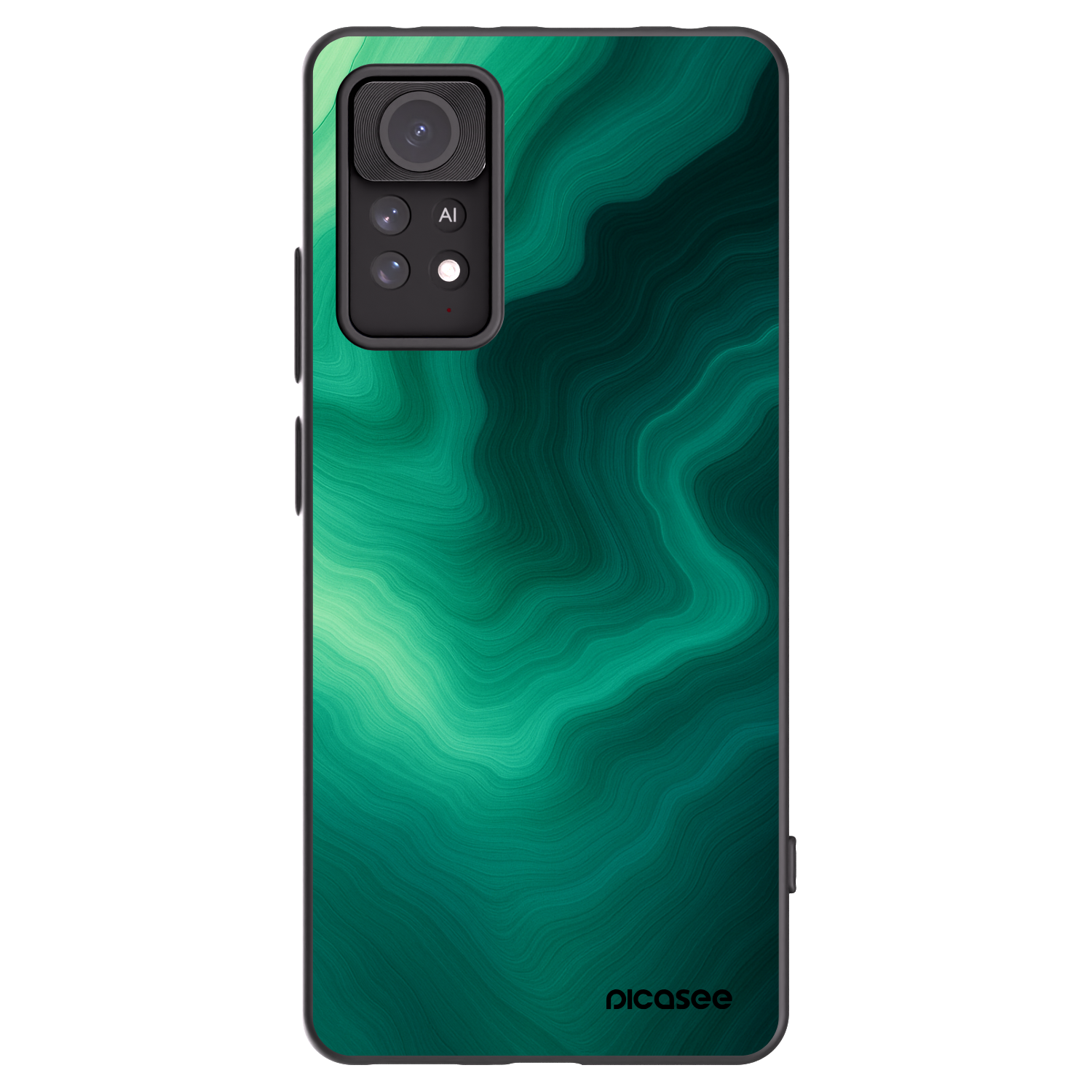 Picasee silikonový černý obal pro Xiaomi Redmi Note 11 Pro 5G - Malachite