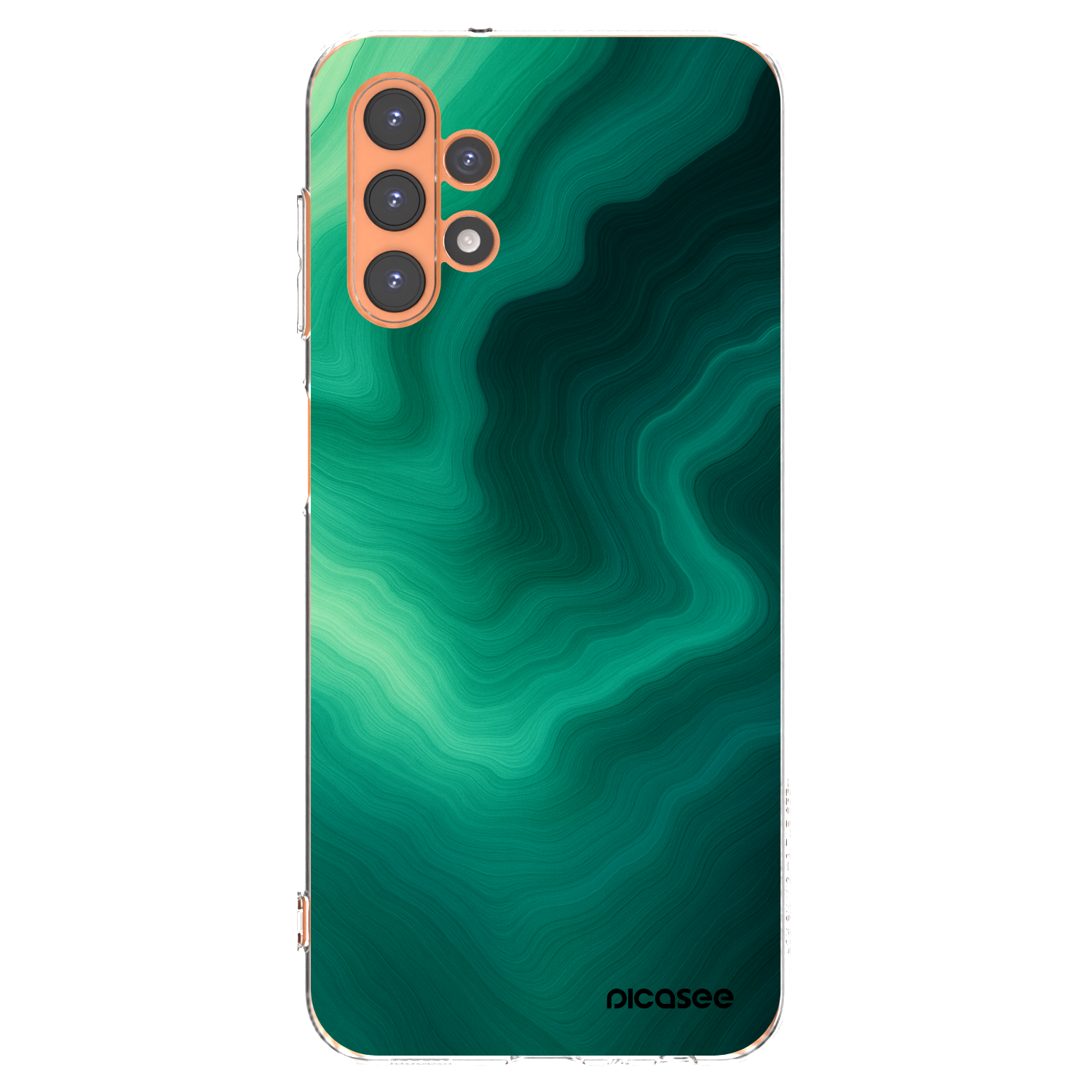 Picasee silikonový průhledný obal pro Samsung Galaxy A13 4G A135 - Malachite
