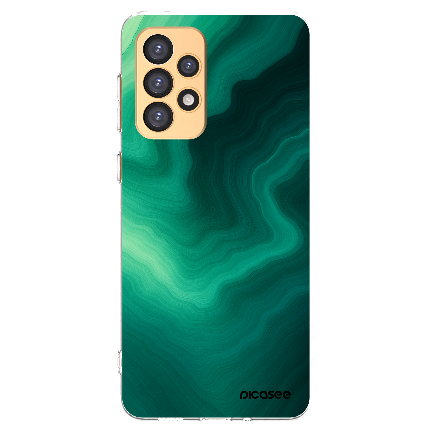 Picasee silikonový průhledný obal pro Samsung Galaxy A33 5G A336 - Malachite