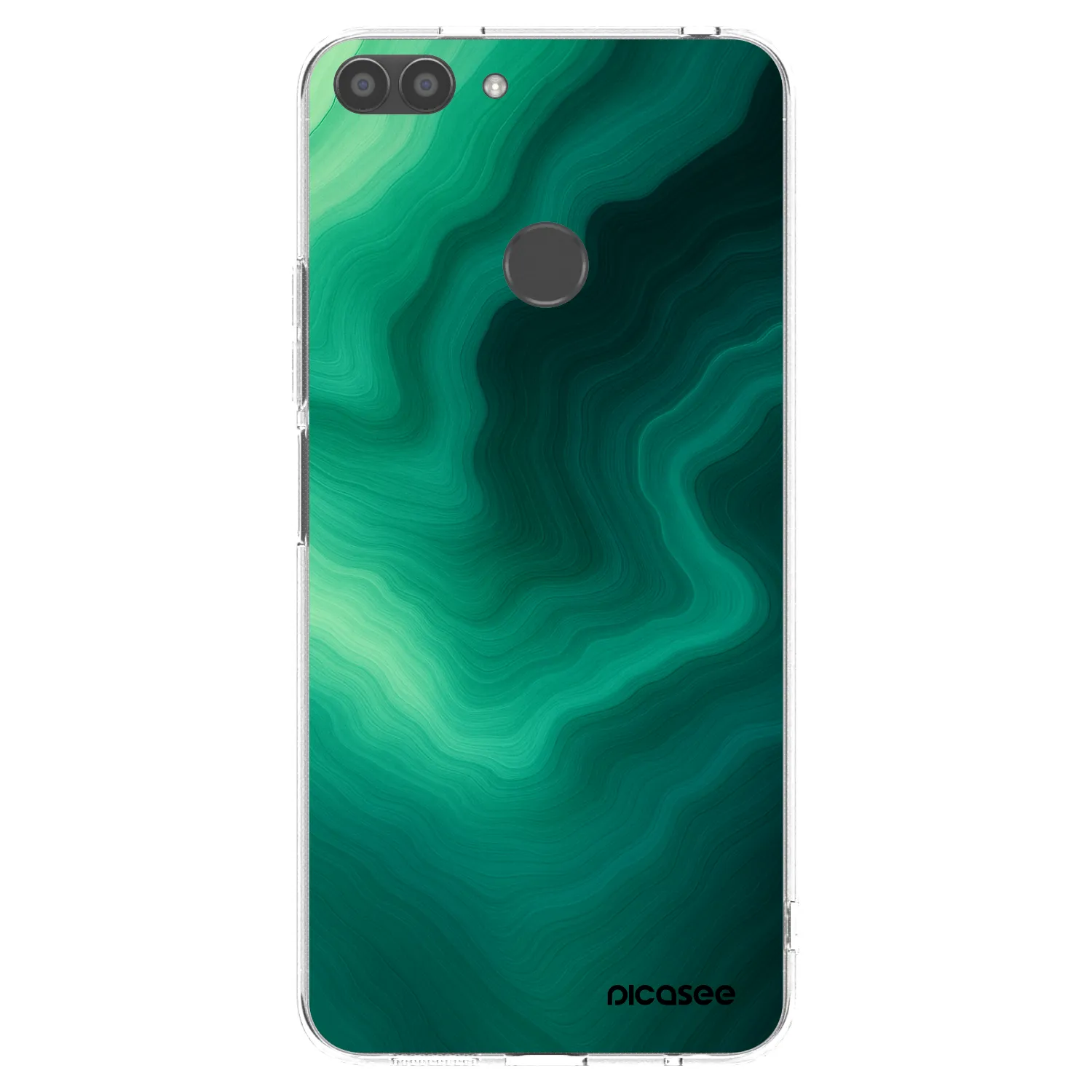 Picasee silikonový průhledný obal pro Huawei P Smart - Malachite