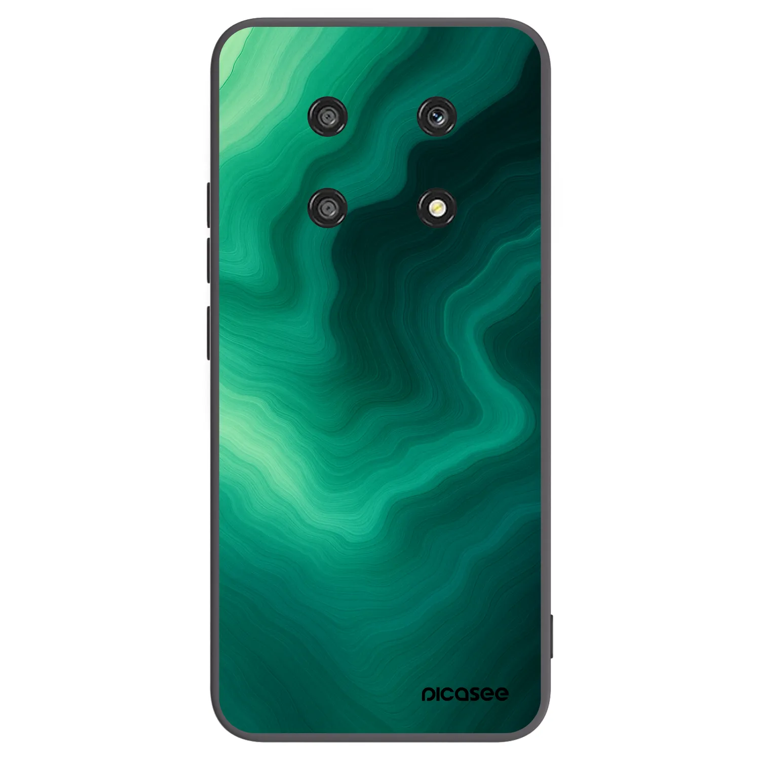Picasee silikonový černý obal pro Honor Magic4 Lite 5G - Malachite
