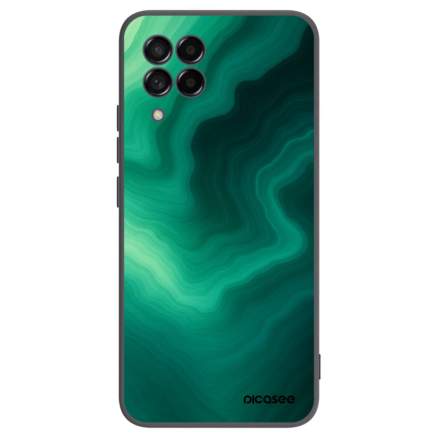 Picasee silikonový černý obal pro Samsung Galaxy M53 5G - Malachite