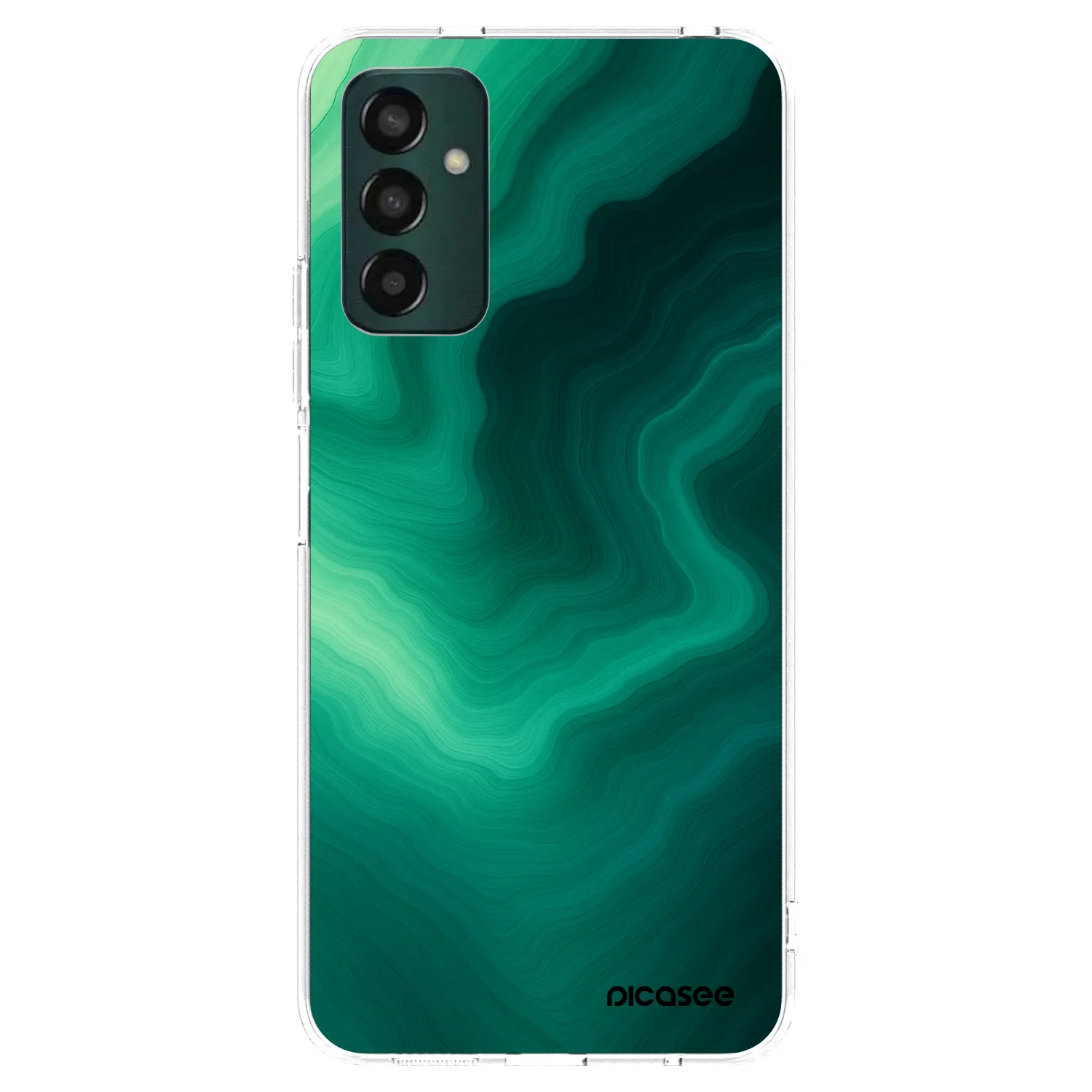 Picasee silikonový průhledný obal pro Samsung Galaxy M13 M135F - Malachite