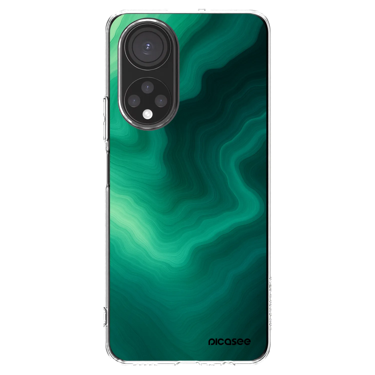 Picasee silikonový průhledný obal pro Honor X7 - Malachite