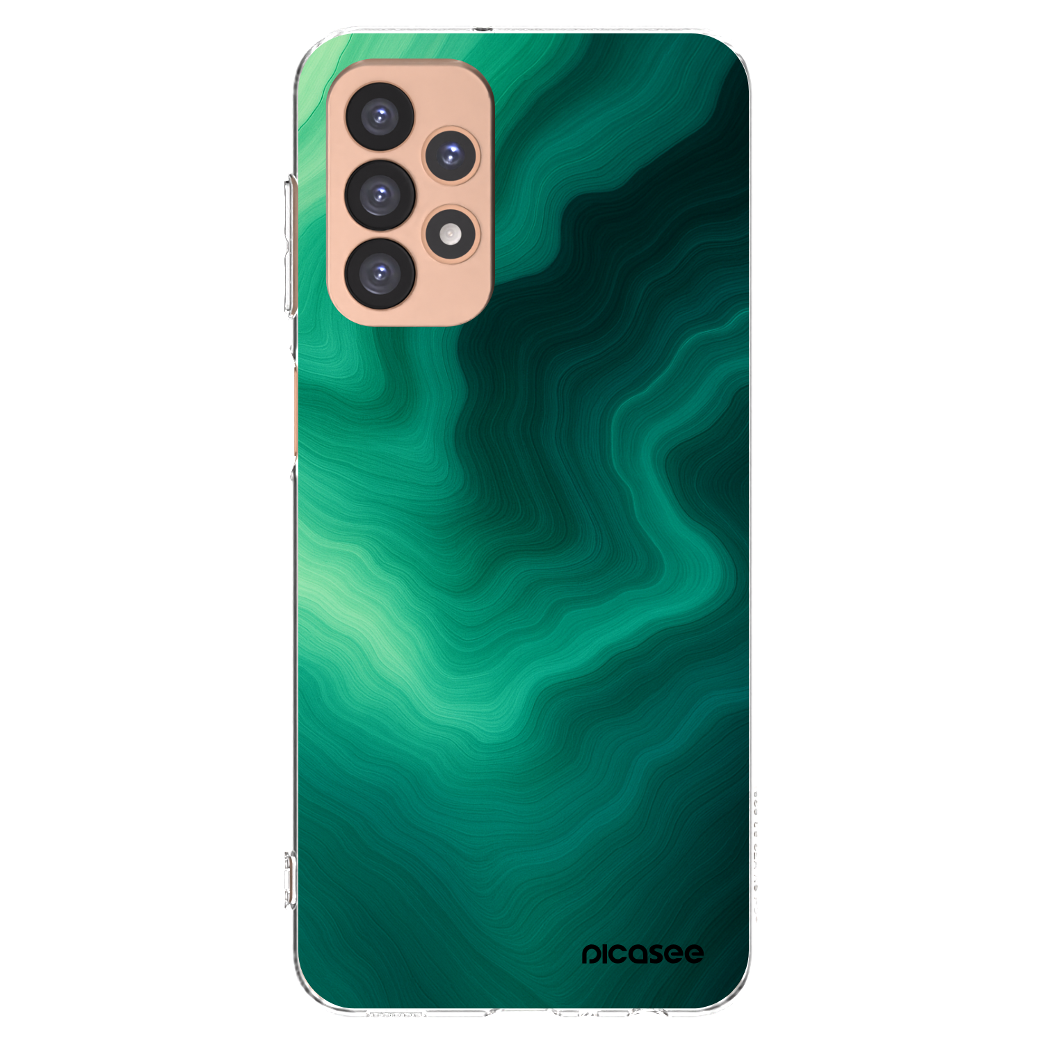 Picasee silikonový průhledný obal pro Samsung Galaxy A23 A236B 5G - Malachite