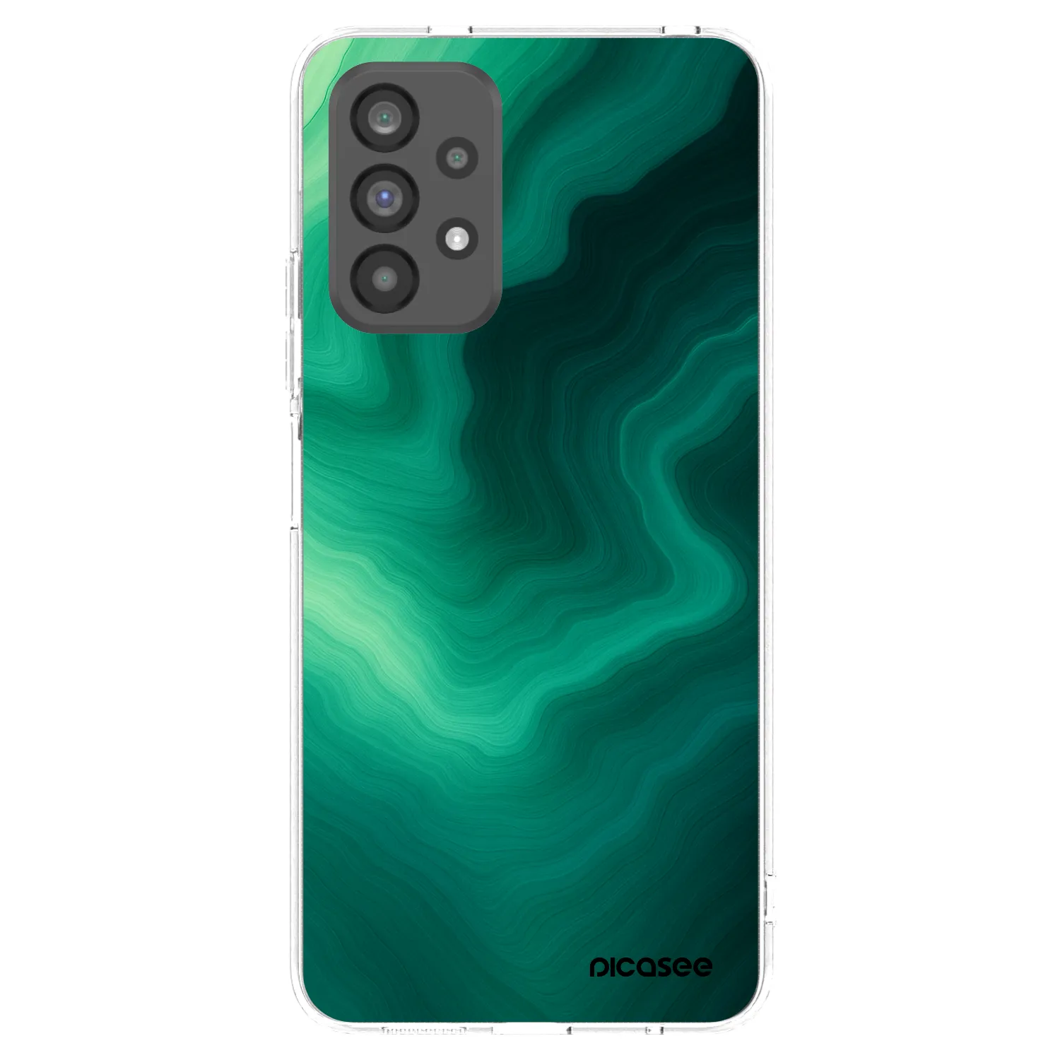 Picasee silikonový průhledný obal pro Samsung Galaxy A73 5G - Malachite
