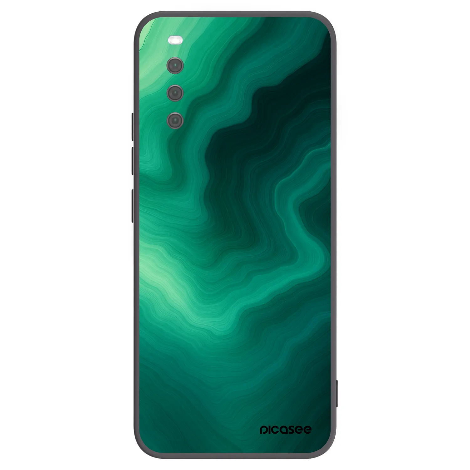Picasee silikonový černý obal pro Sony Xperia 10 III - Malachite