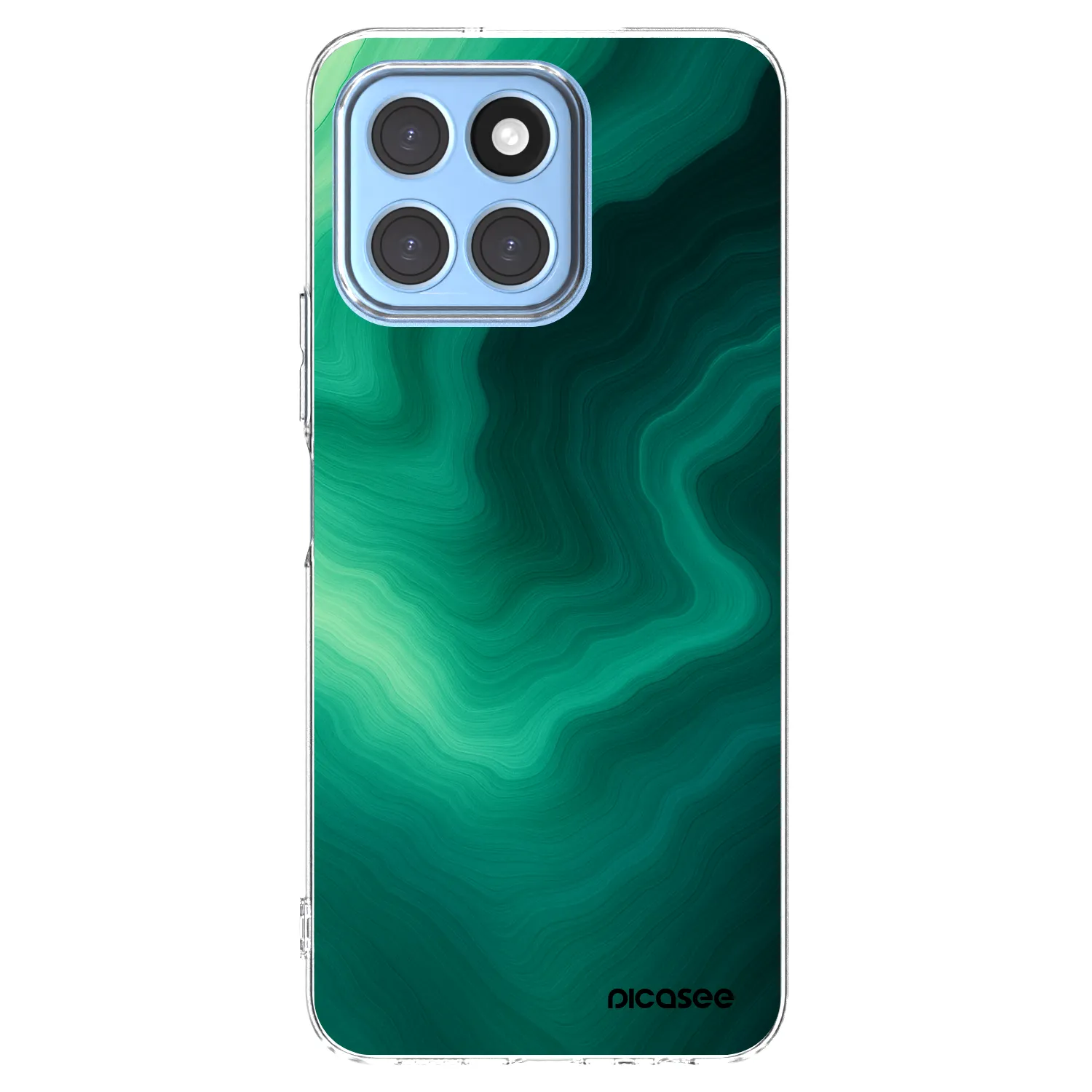 Picasee silikonový průhledný obal pro Honor X8 5G - Malachite