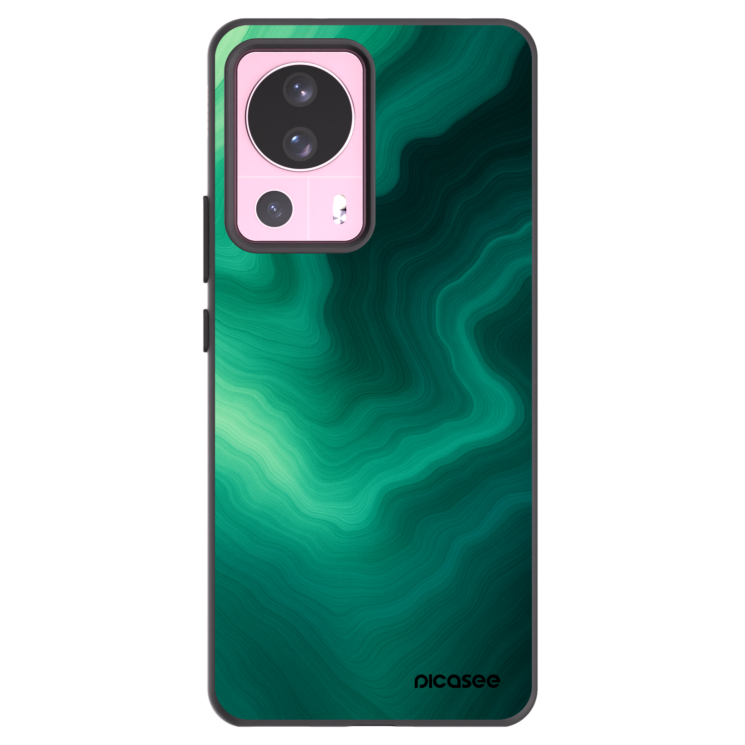 Picasee silikonový černý obal pro Xiaomi 13 Lite - Malachite