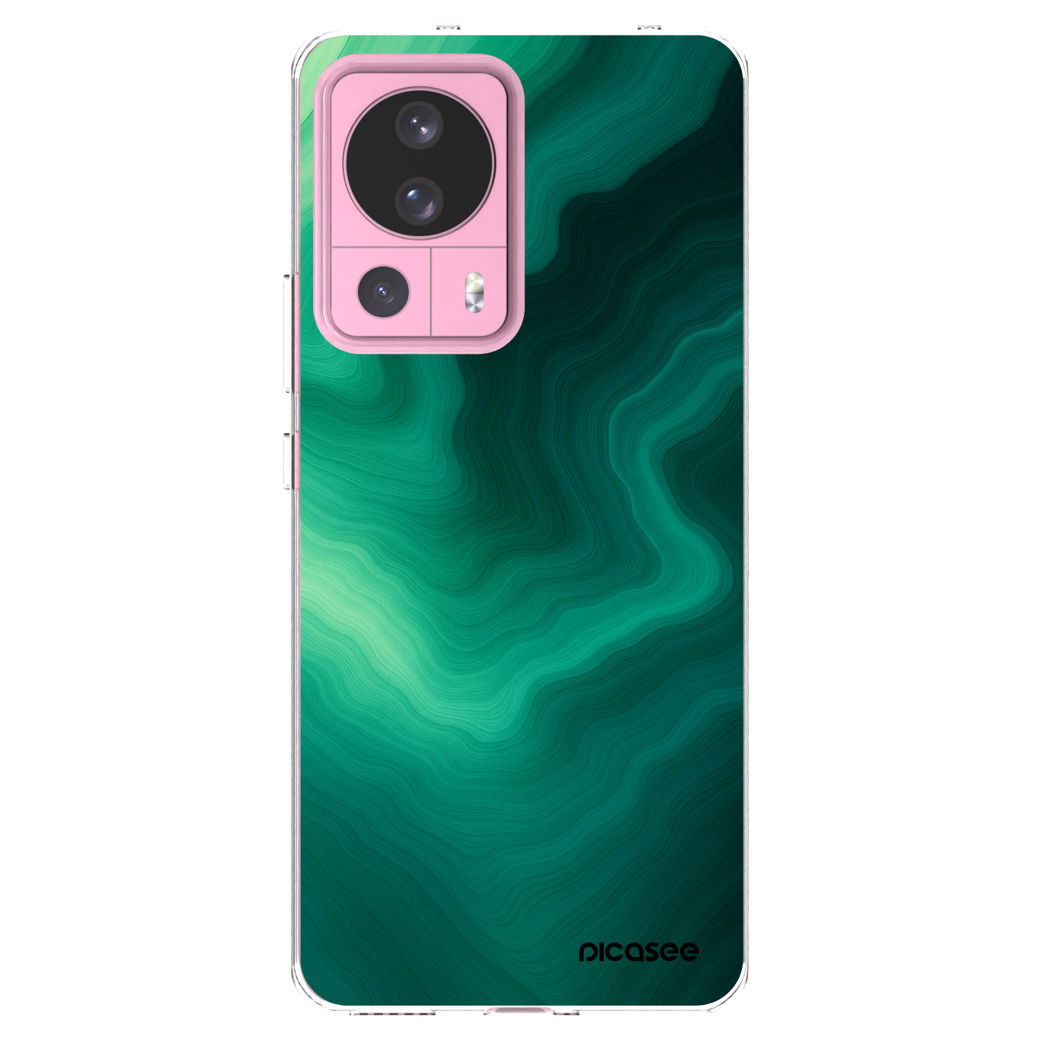 Picasee silikonový průhledný obal pro Xiaomi 13 Lite - Malachite