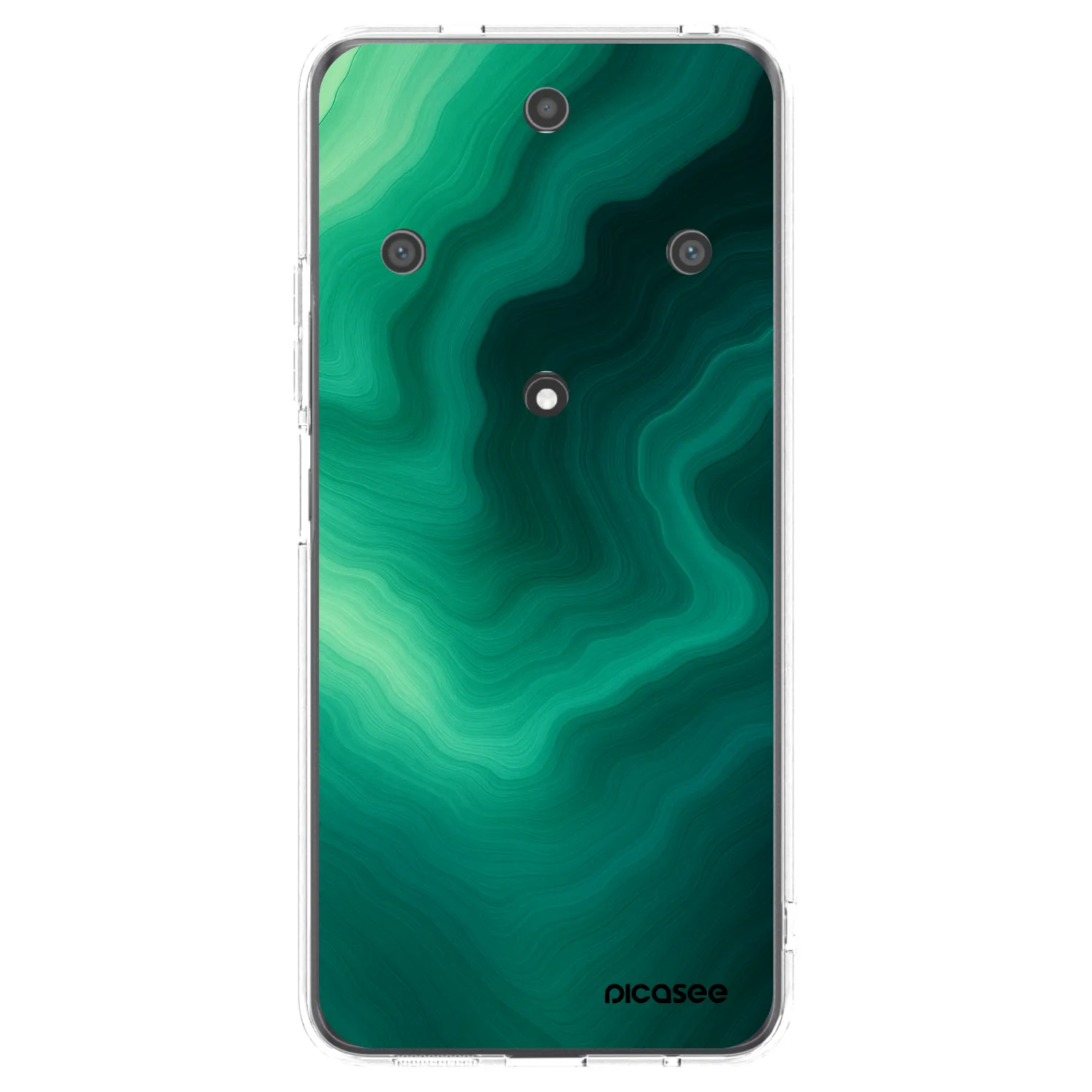 Picasee silikonový průhledný obal pro Honor Magic5 Lite 5G - Malachite