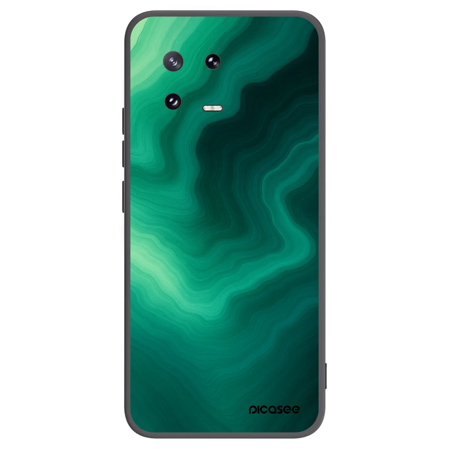 Picasee silikonový černý obal pro Xiaomi 13 Pro - Malachite