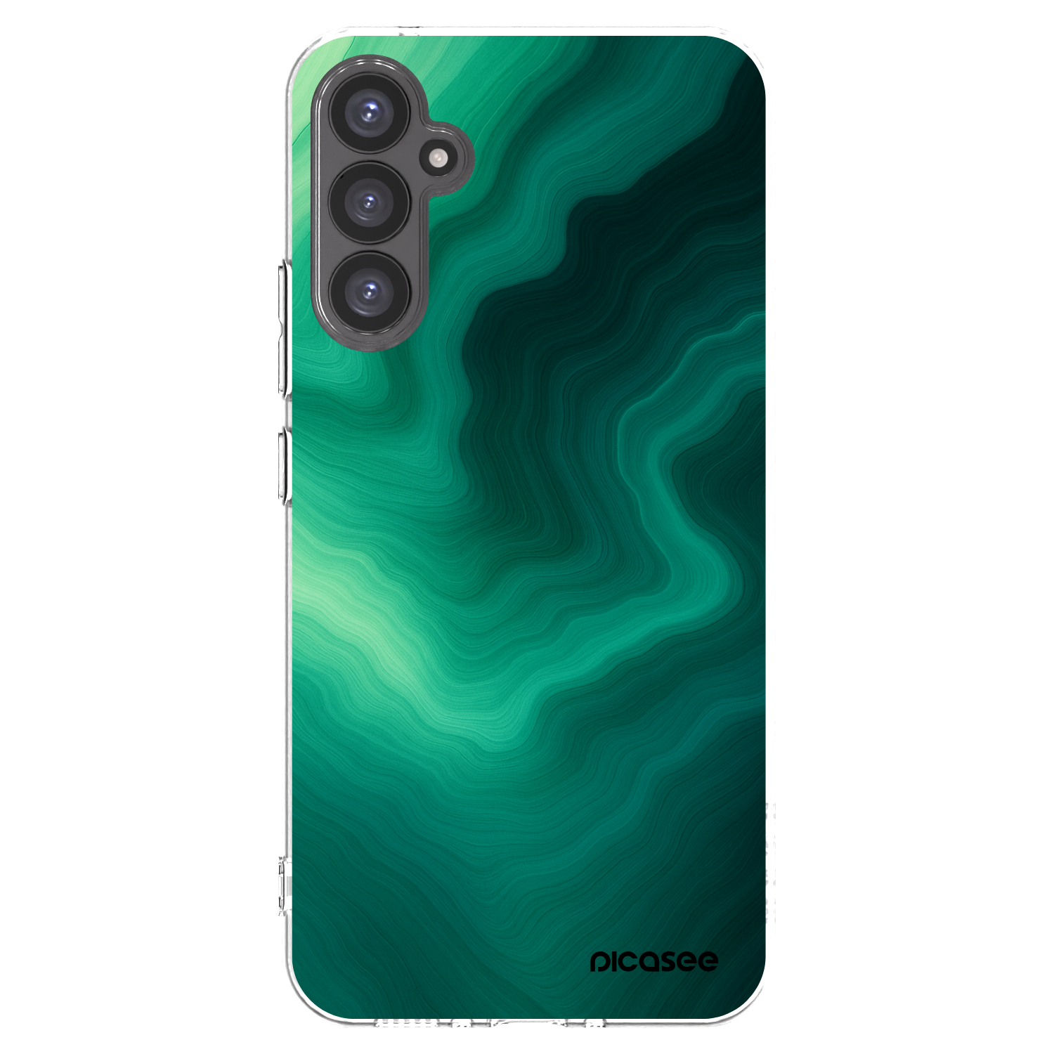 Picasee silikonový průhledný obal pro Samsung Galaxy A34 5G A346B - Malachite