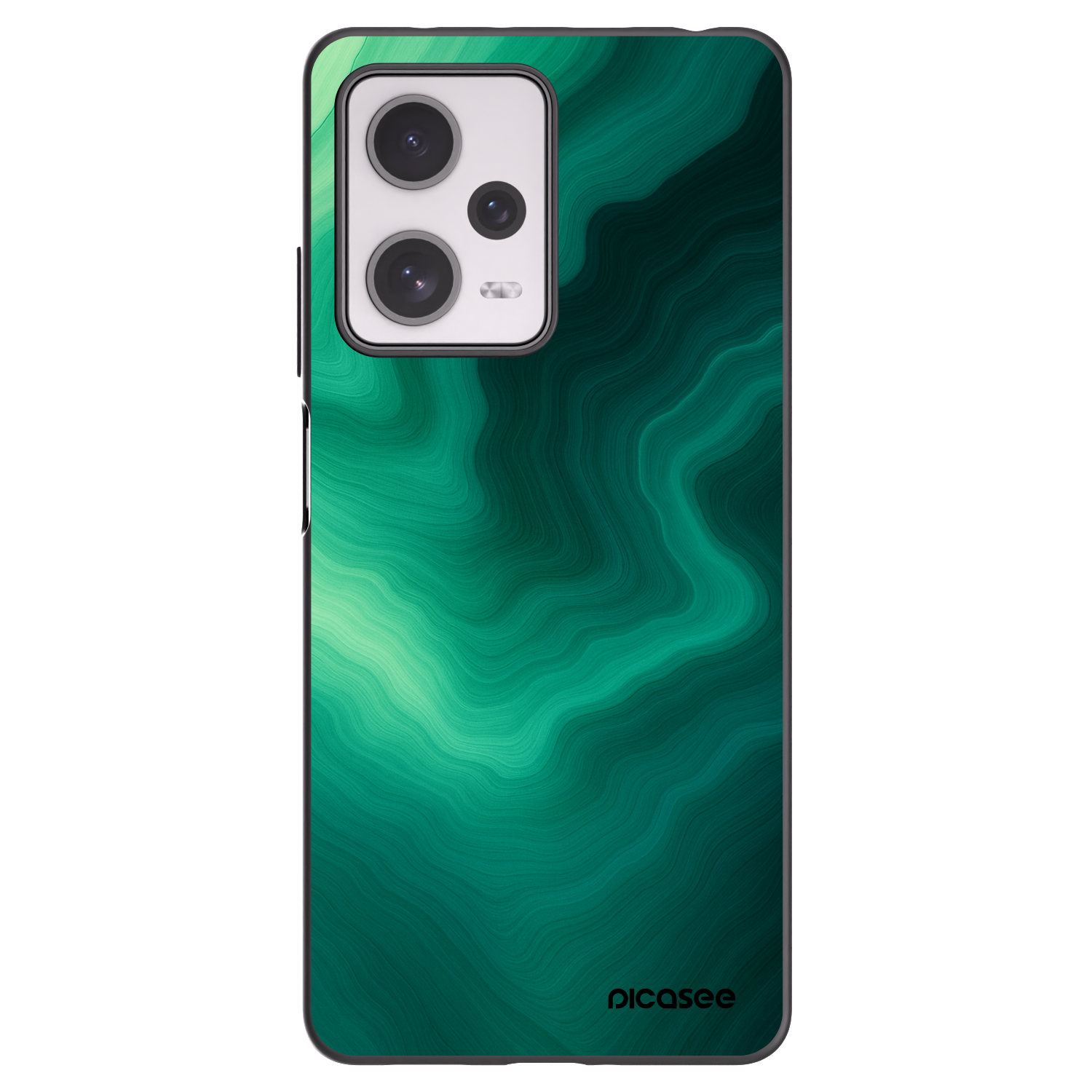 Picasee silikonový černý obal pro Xiaomi Redmi Note 12 Pro+ 5G - Malachite