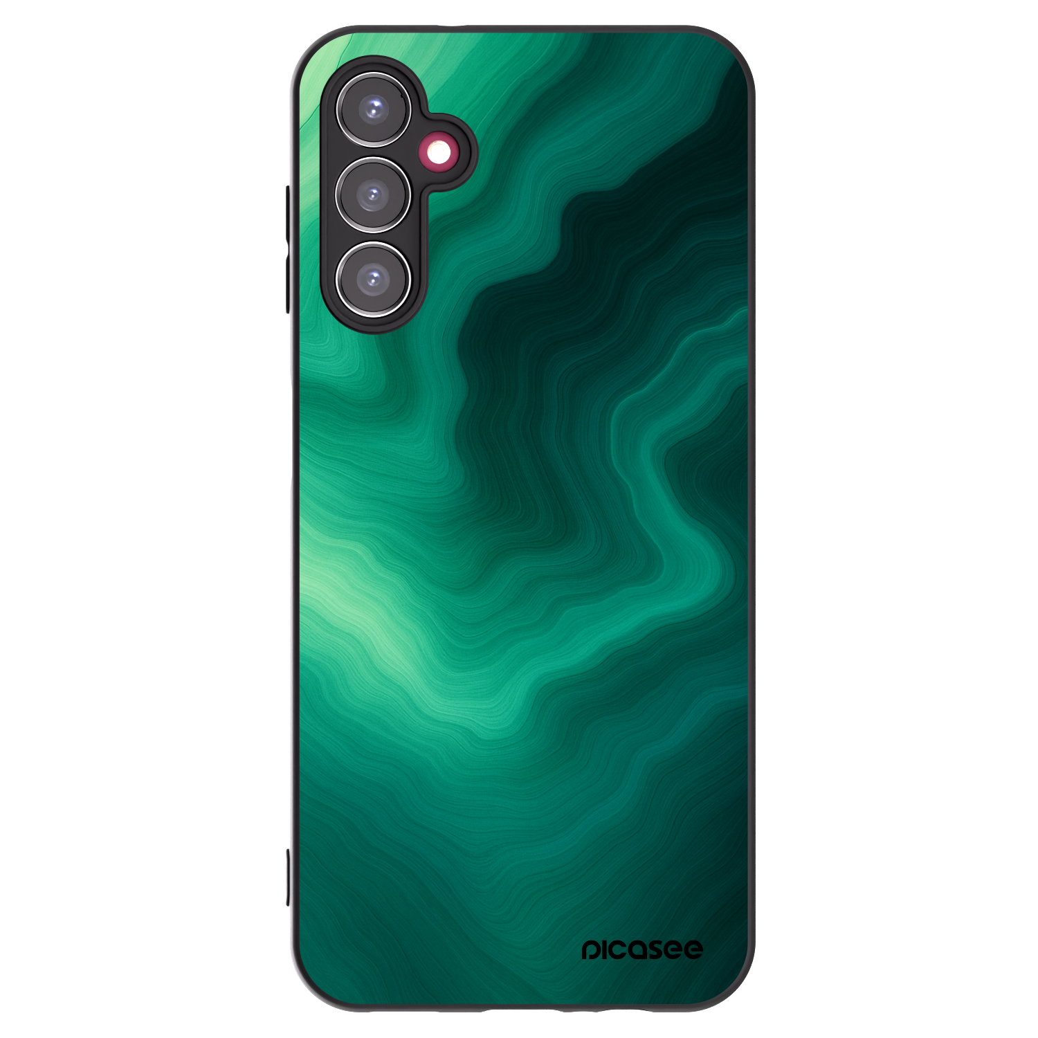 Picasee silikonový černý obal pro Samsung Galaxy A14 4G A145R - Malachite