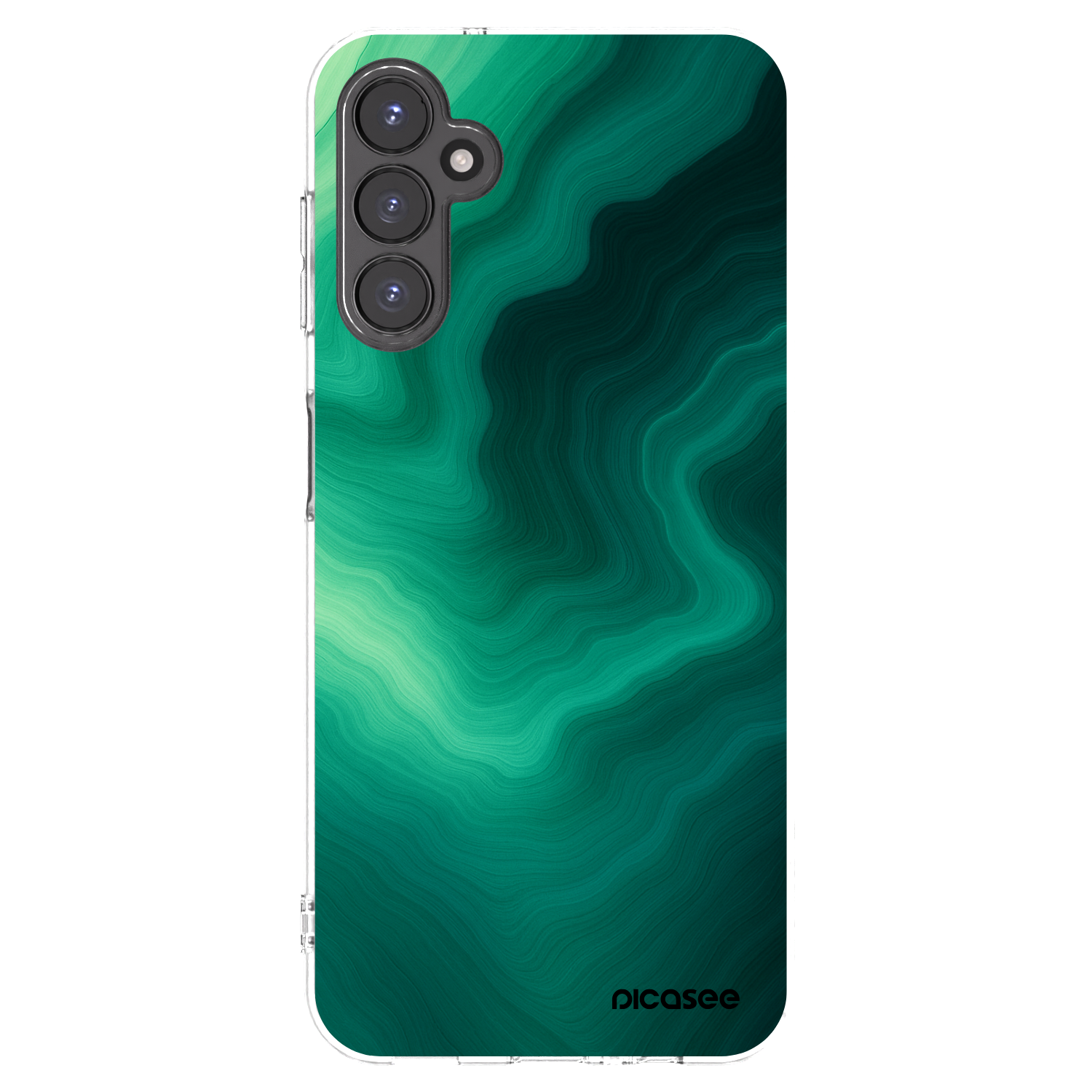 Picasee silikonový průhledný obal pro Samsung Galaxy A14 5G A146P - Malachite