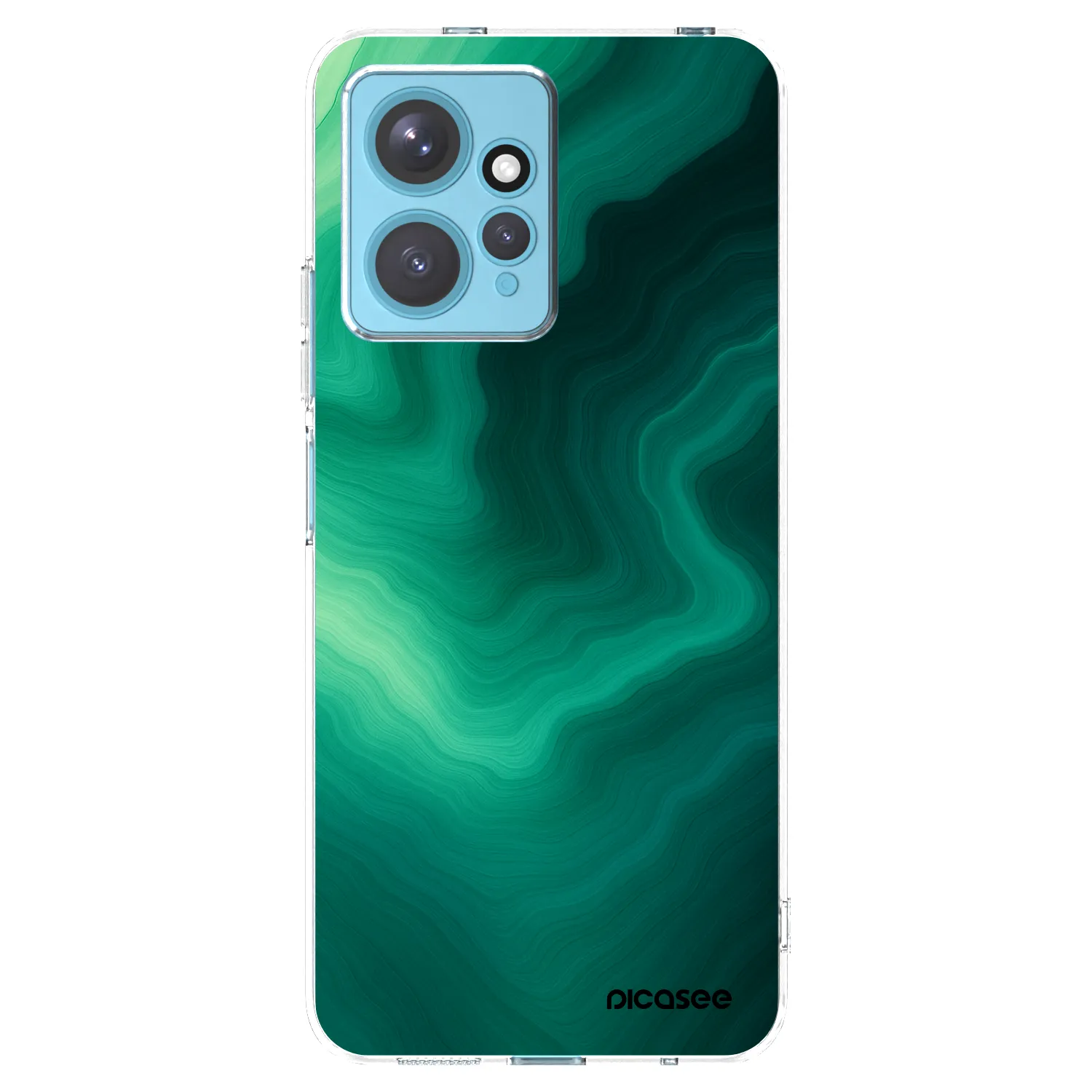 Picasee silikonový průhledný obal pro Xiaomi Redmi Note 12 4G - Malachite