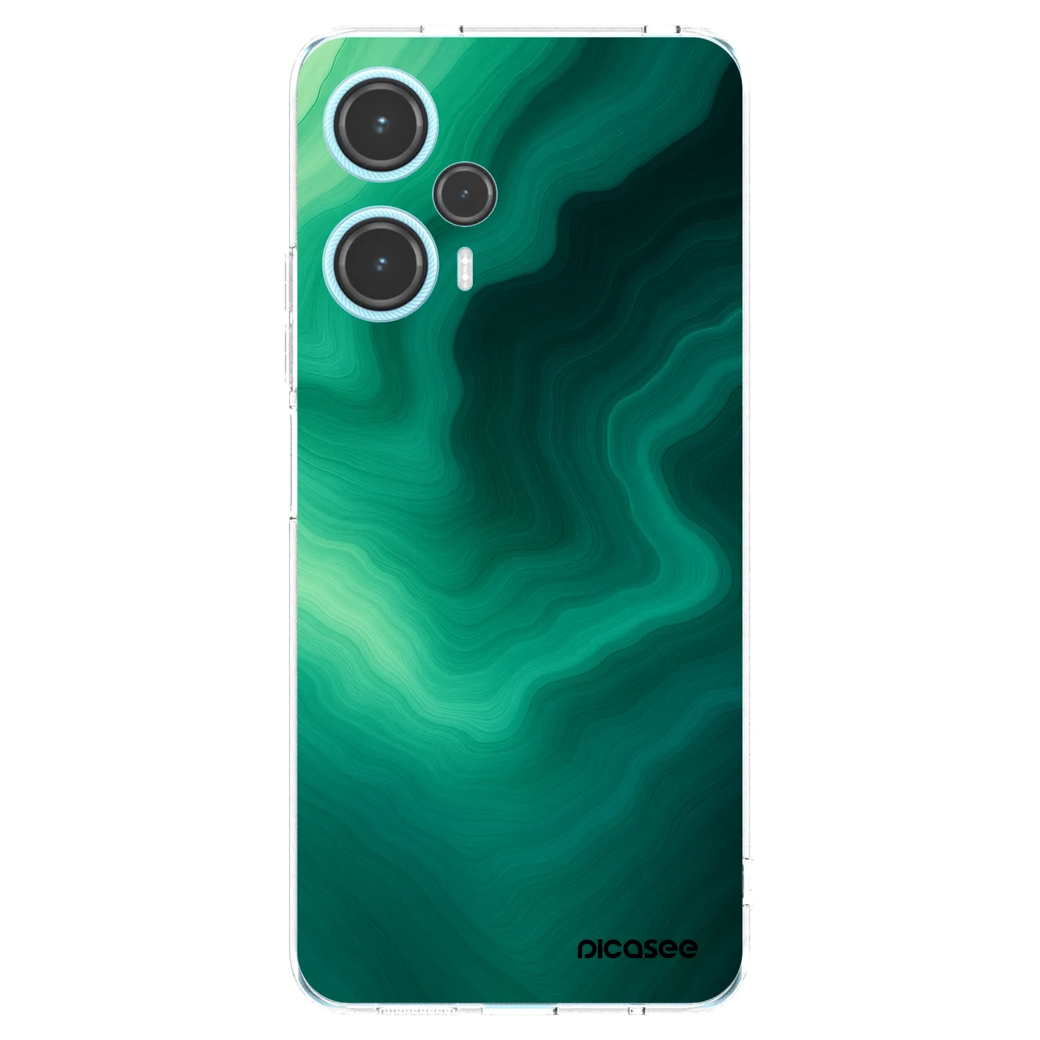 Picasee silikonový průhledný obal pro Xiaomi Poco F5 - Malachite