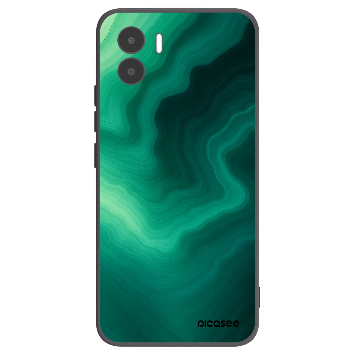 Picasee silikonový černý obal pro Xiaomi Redmi A2 - Malachite
