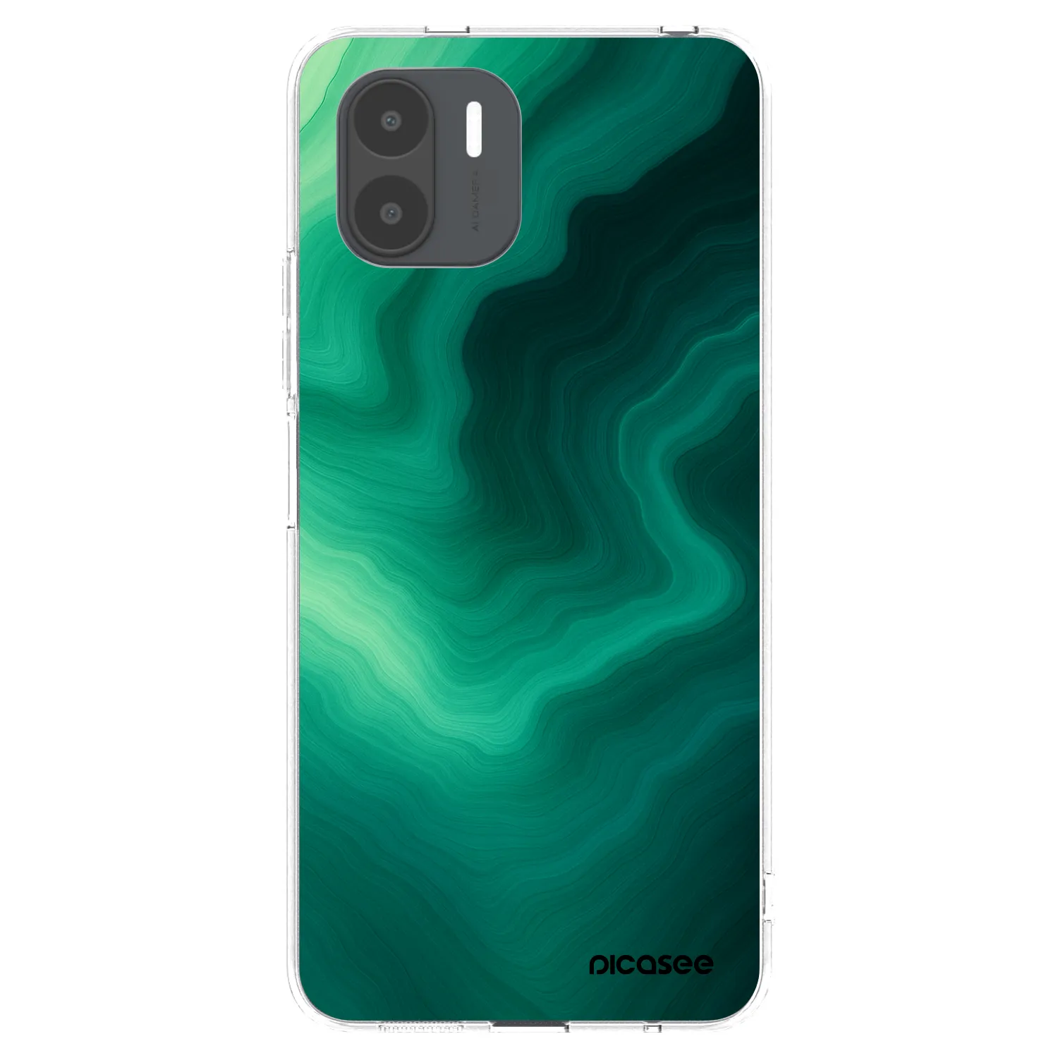 Picasee silikonový průhledný obal pro Xiaomi Redmi A2 - Malachite
