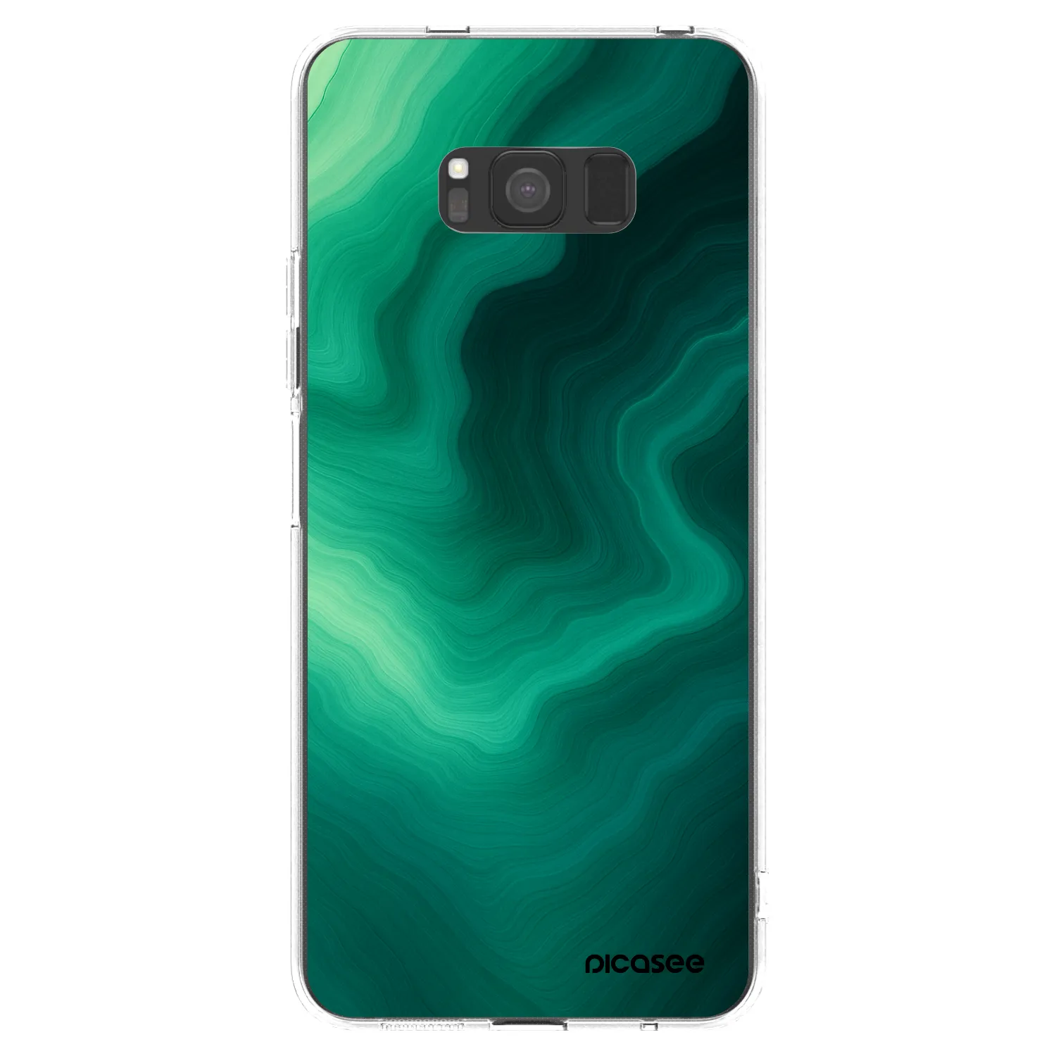Picasee silikonový průhledný obal pro Samsung Galaxy S8 G950F - Malachite
