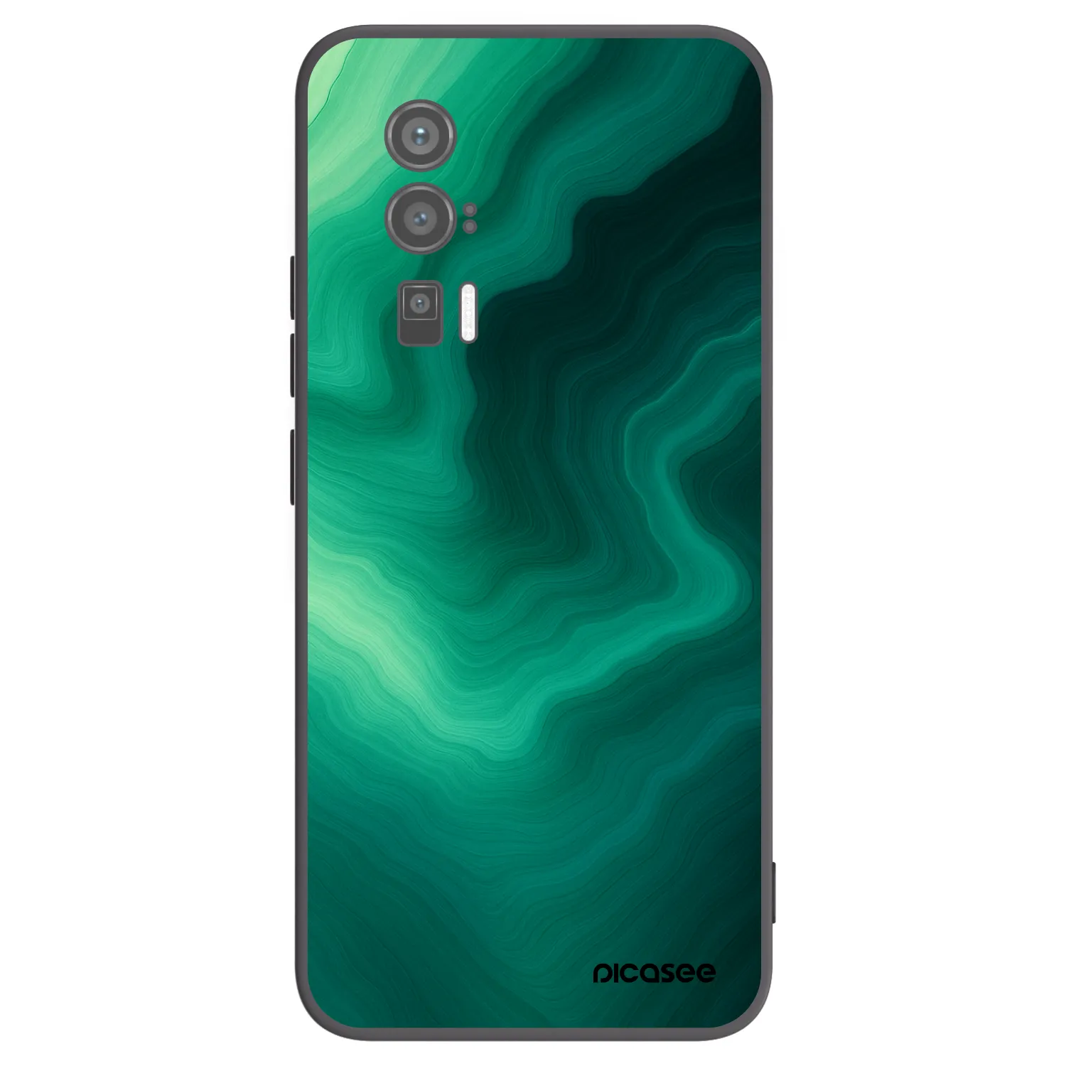 Picasee silikonový černý obal pro Xiaomi Poco F5 Pro 5G - Malachite
