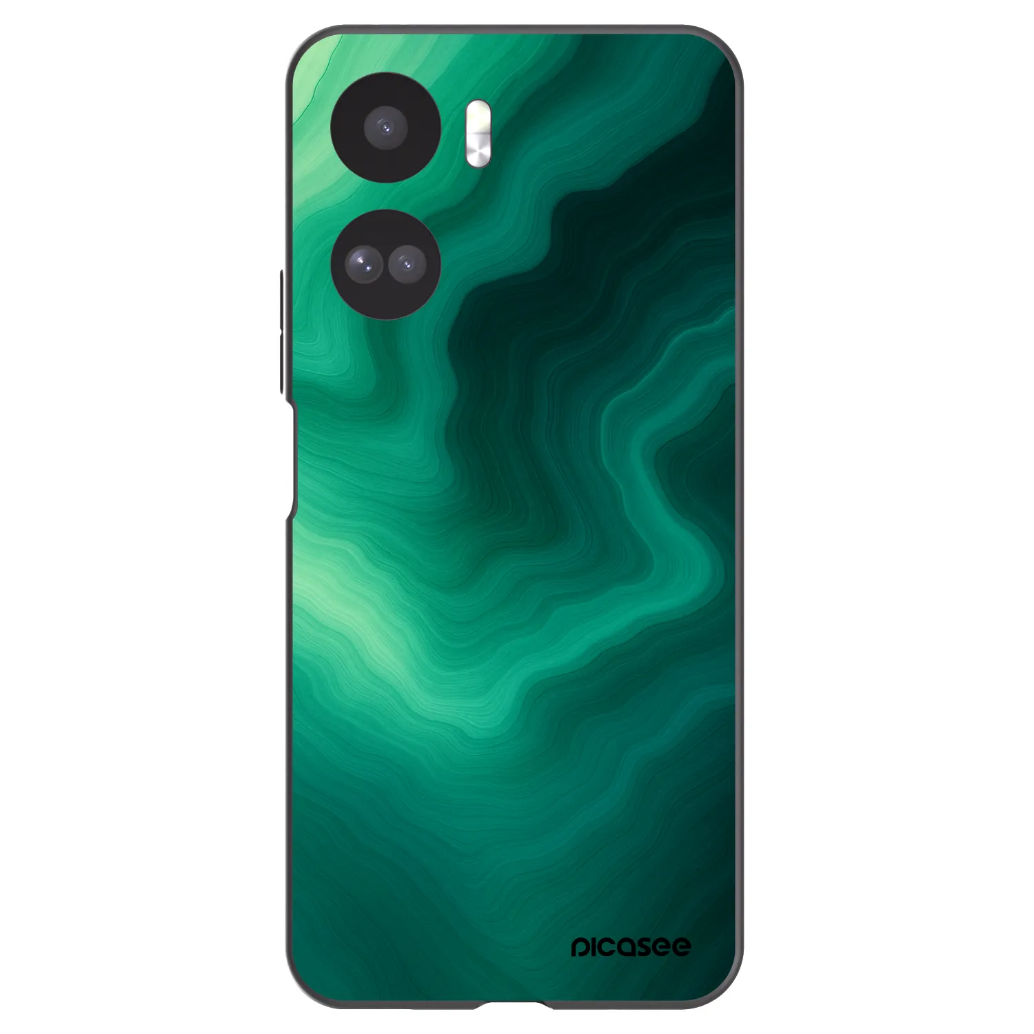 Picasee silikonový černý obal pro Honor 90 Lite 5G - Malachite