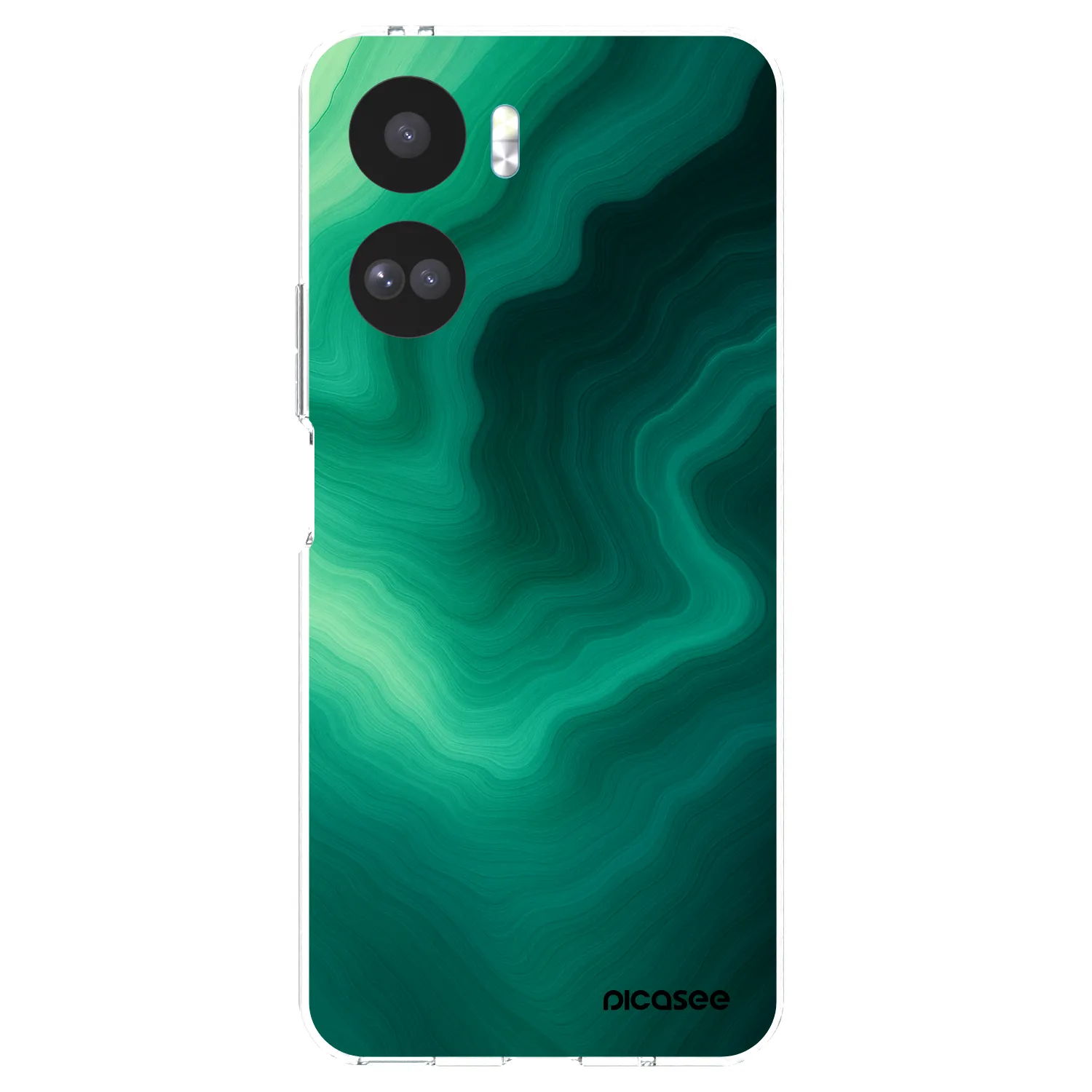 Picasee silikonový průhledný obal pro Honor 90 Lite 5G - Malachite
