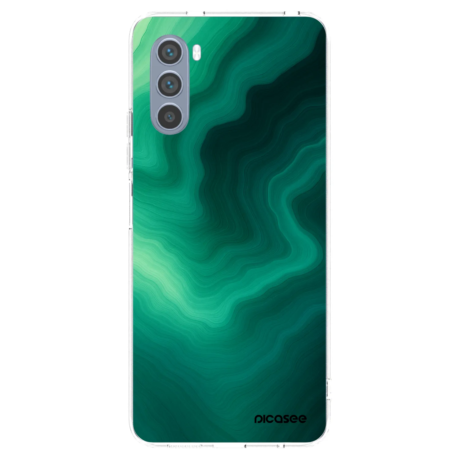 Picasee silikonový průhledný obal pro Motorola Moto G62 - Malachite