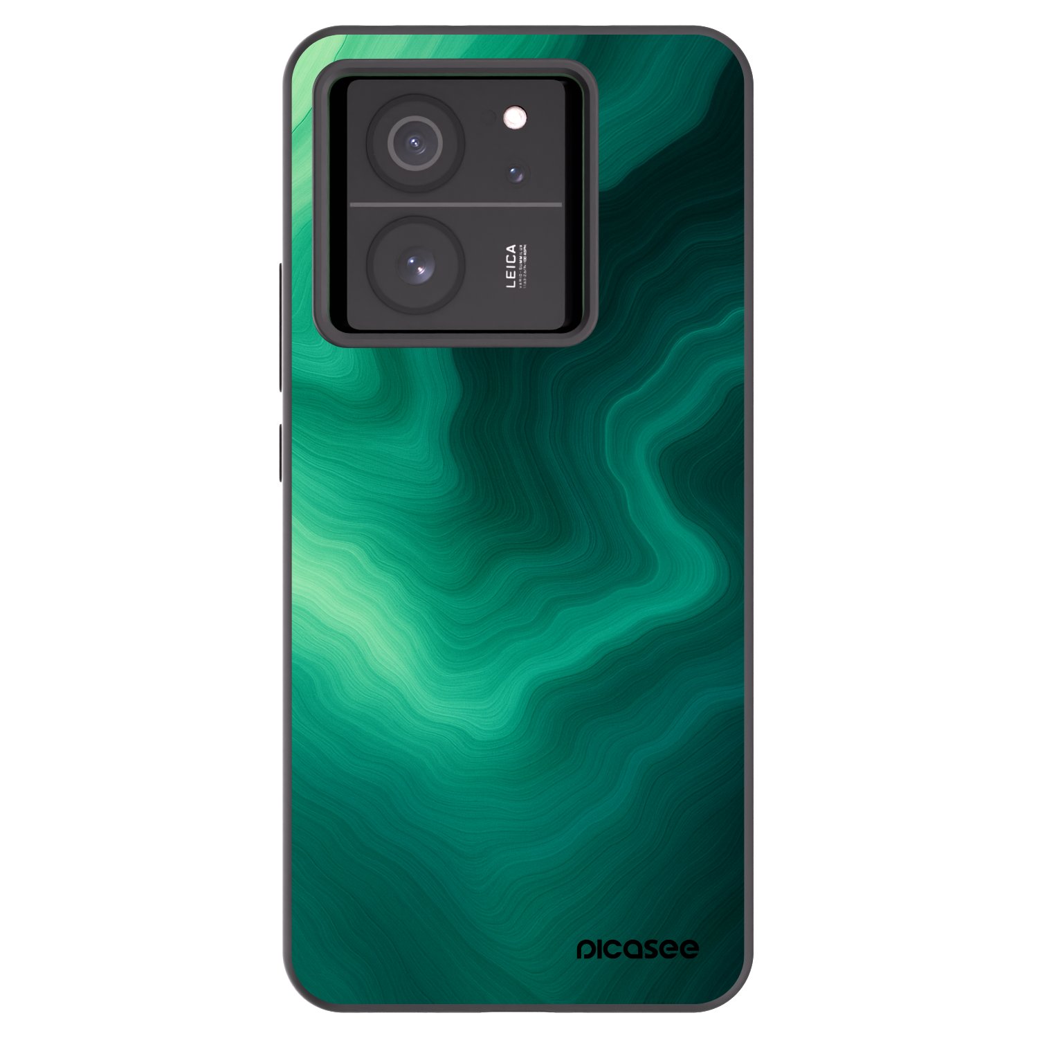 Picasee silikonový černý obal pro Xiaomi 13T - Malachite