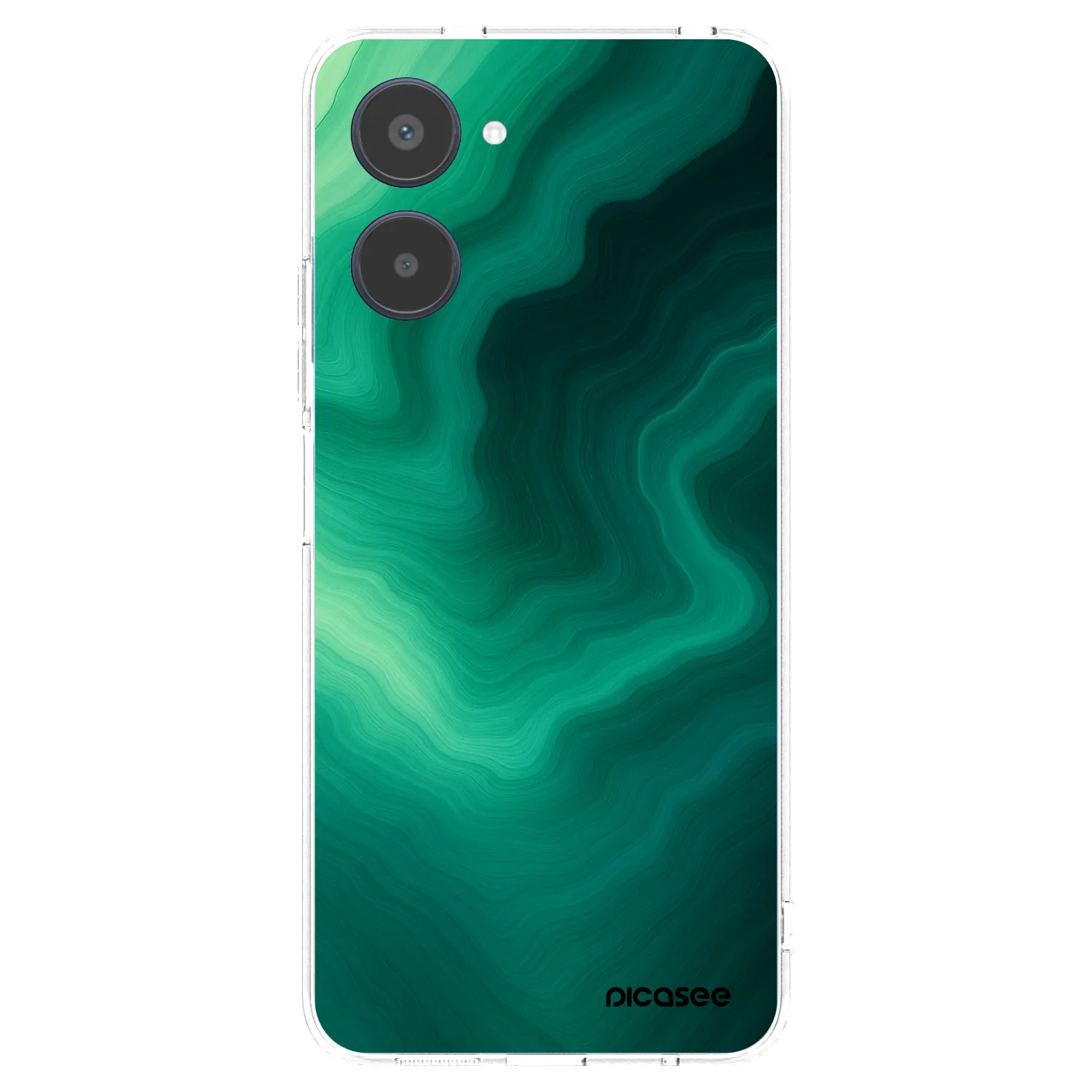 Picasee silikonový průhledný obal pro Realme 10 4G - Malachite