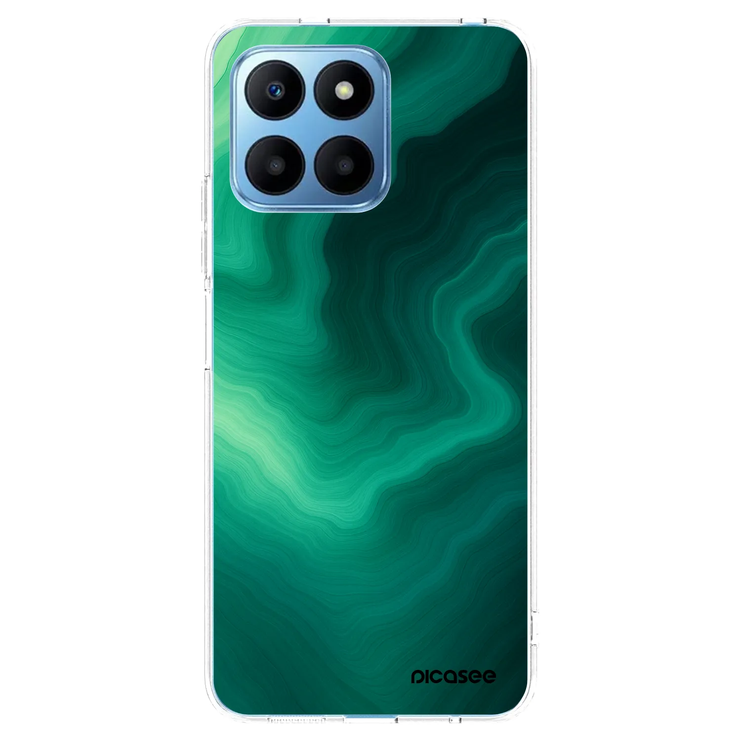 Picasee silikonový průhledný obal pro Honor 70 Lite - Malachite