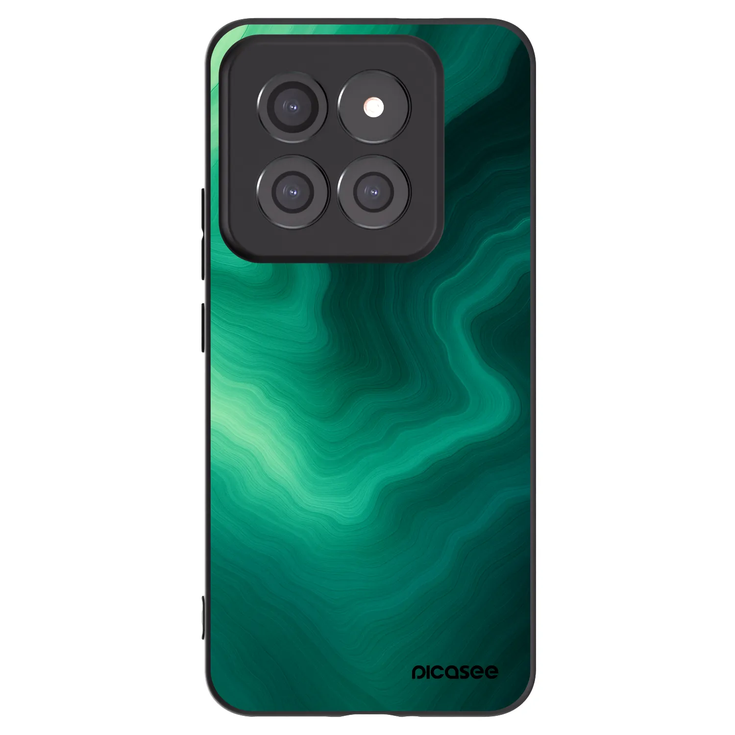 Picasee silikonový černý obal pro Xiaomi 14 Pro - Malachite