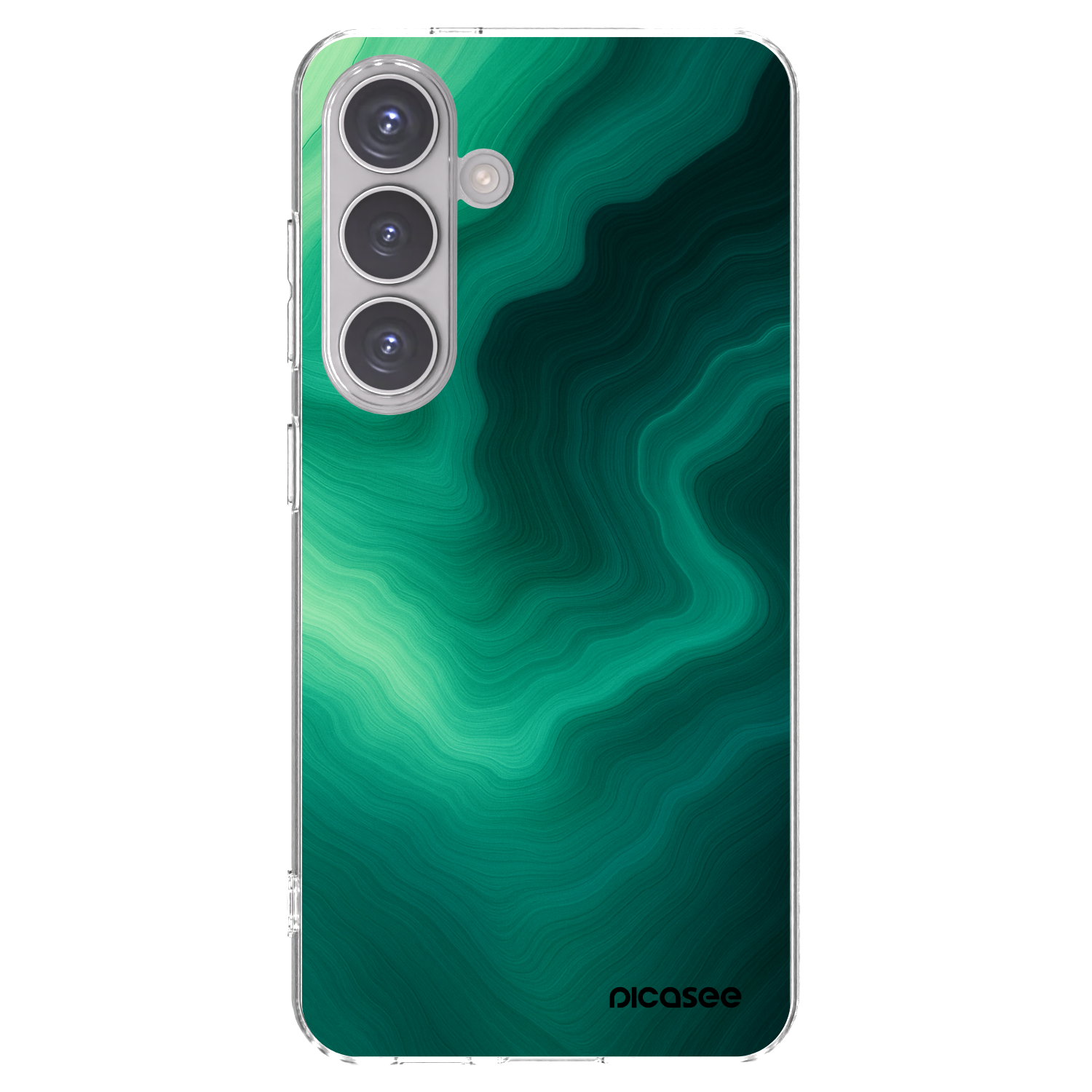 Picasee silikonový průhledný obal pro Samsung Galaxy S24 S921B 5G - Malachite