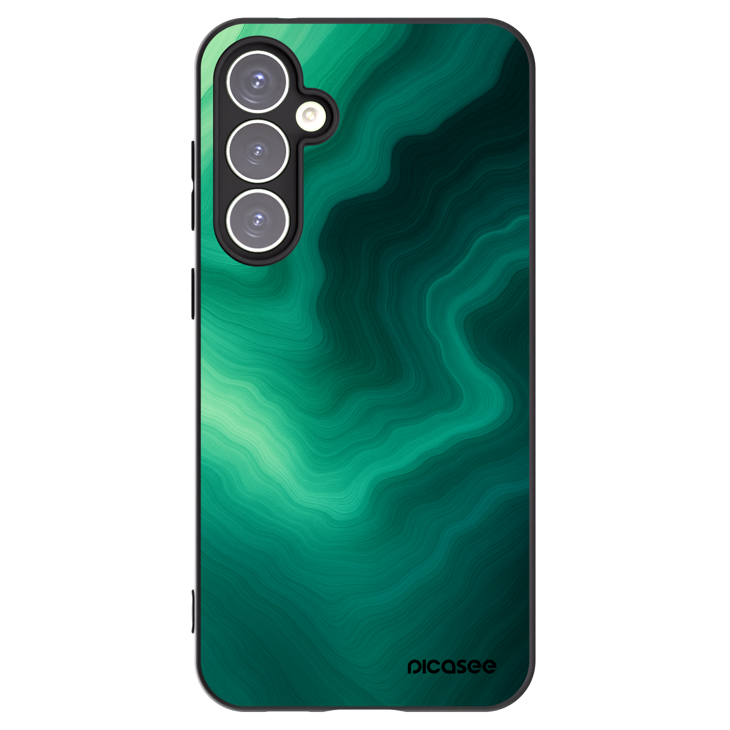 Picasee silikonový černý obal pro Samsung Galaxy S23 FE S711B - Malachite